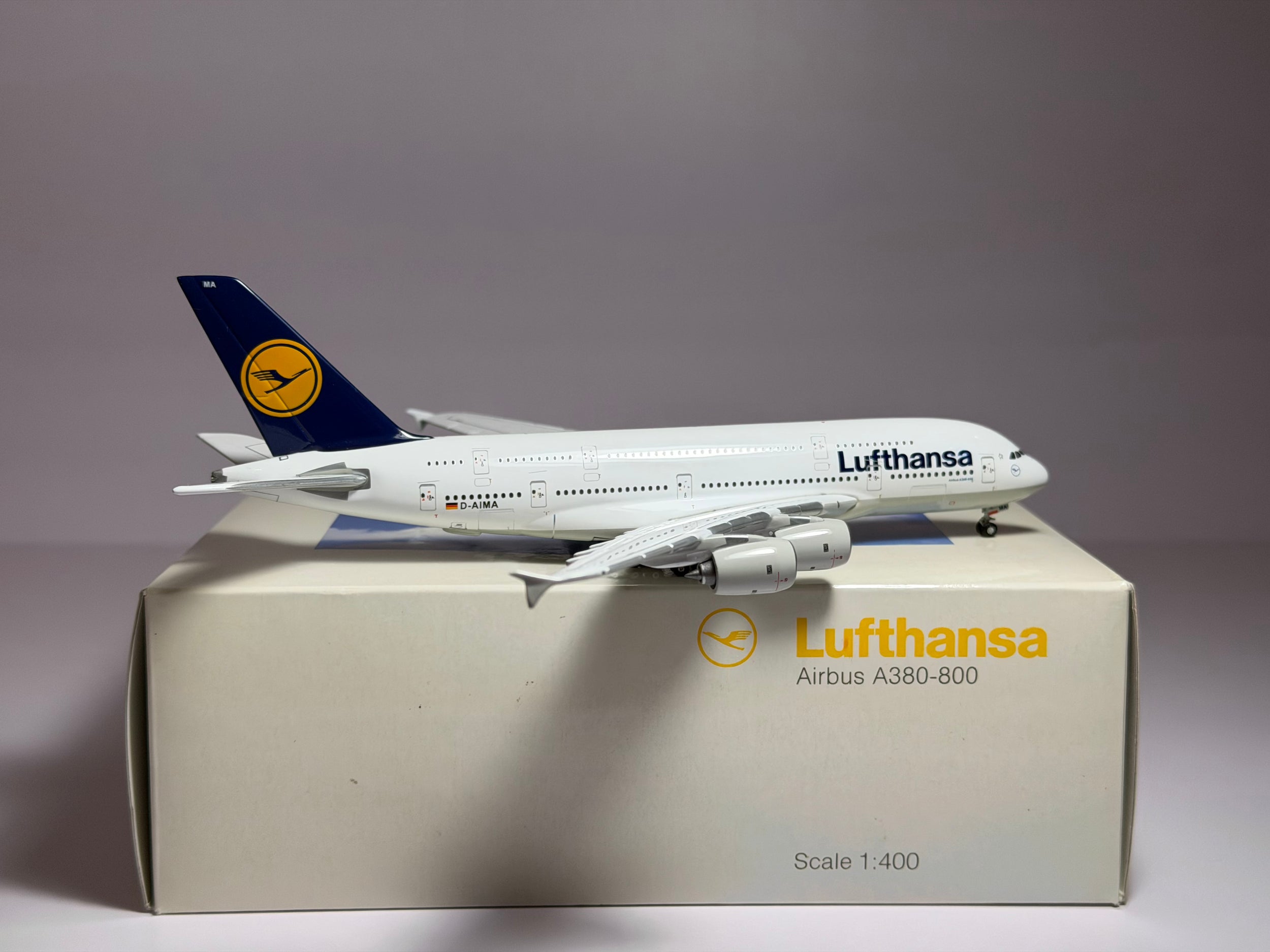 Gemini Jets 1:400 Lufthansa Airbus A380-800 D-AIMA 1990s colors GJDLH653