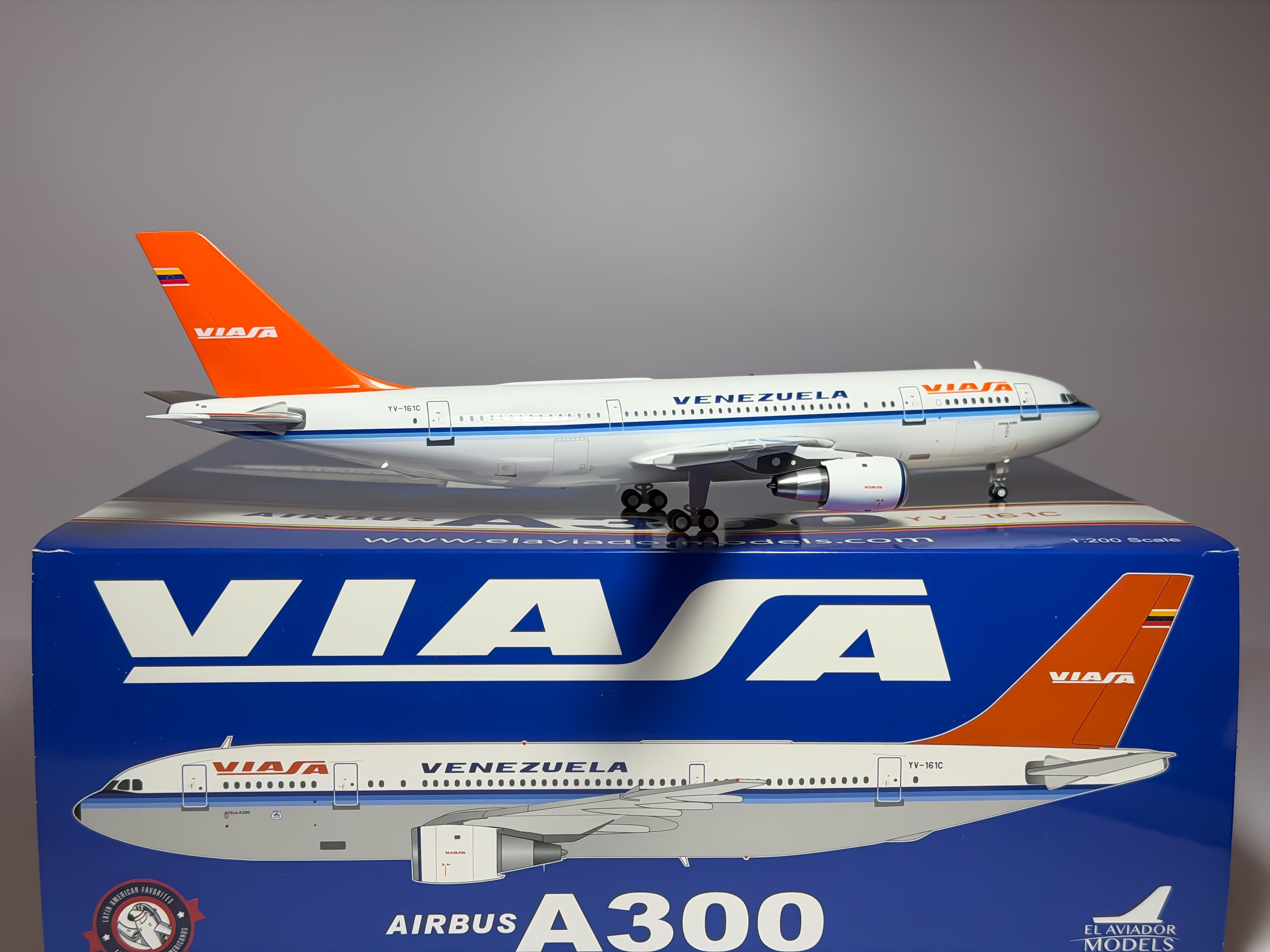 Viasa Venezuela Airbus A300 1:200 Inflight200 YV-161C (EAV-A300-161)