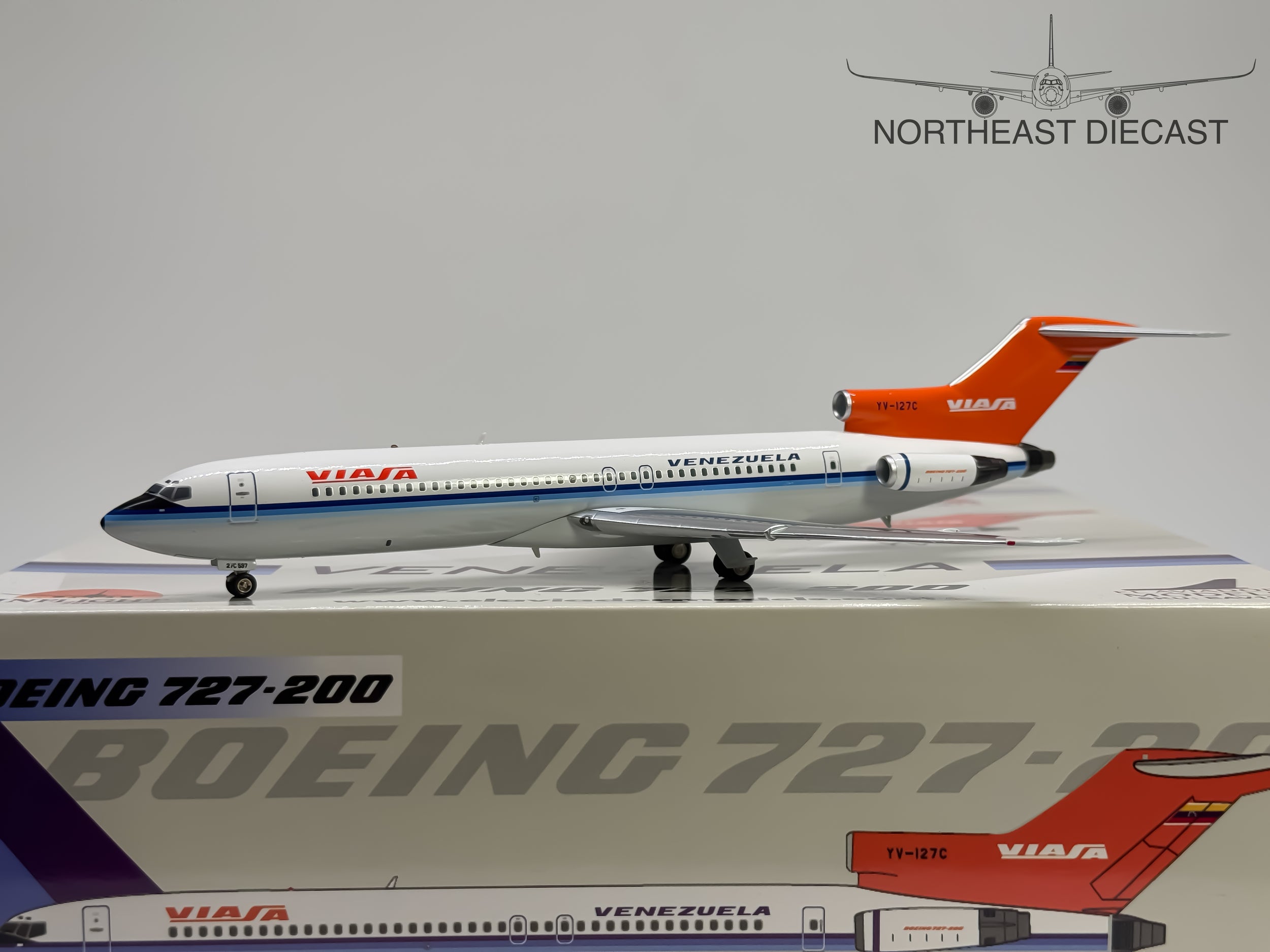 Viasa Venezuela Boeing 727-200 1:200 Inflight200 YV-127C (EAV127)