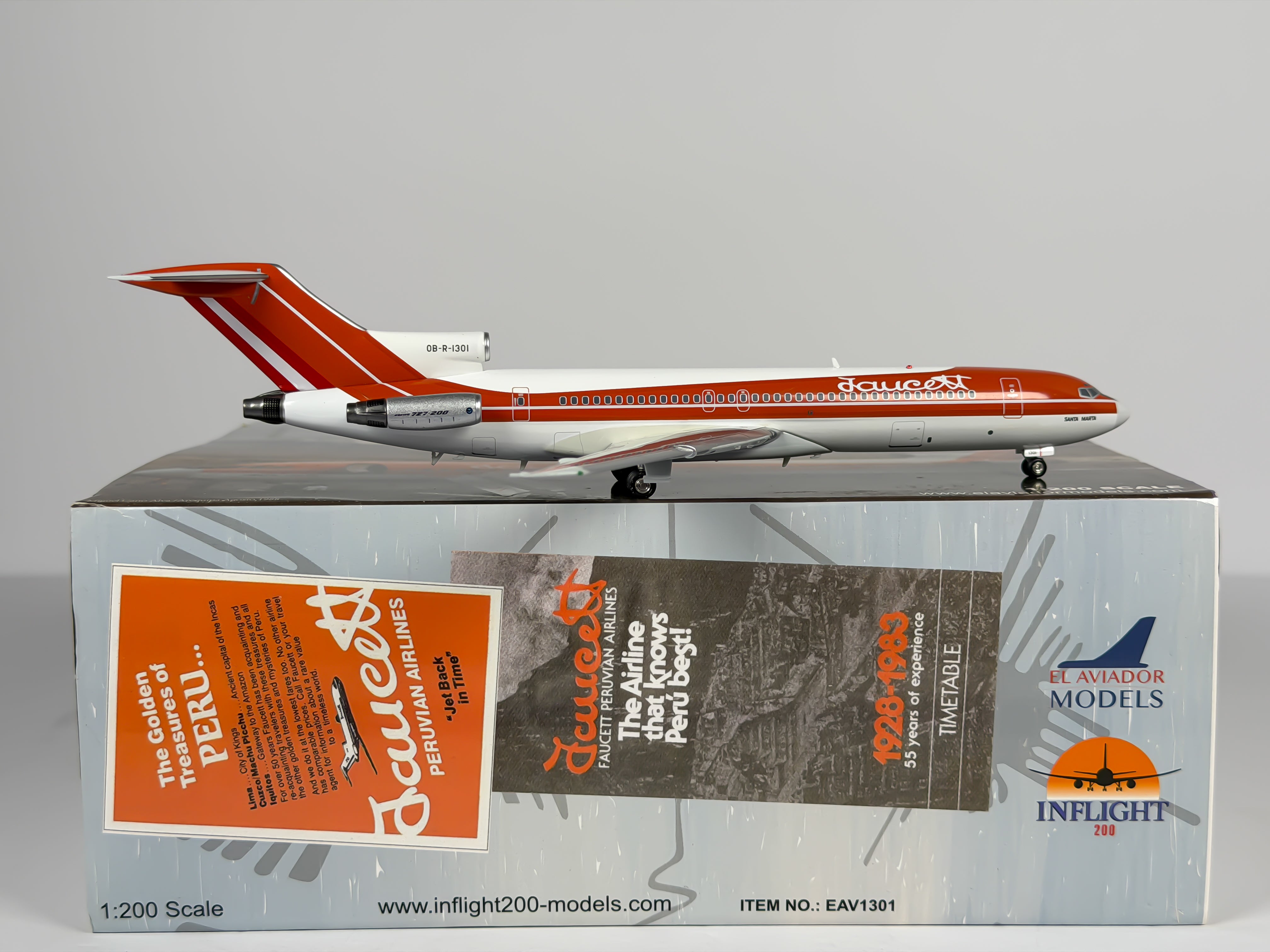 Faucett Peru Boeing 727-200 1:200 Inflight200 OB-R-1301 (EAV1301)
