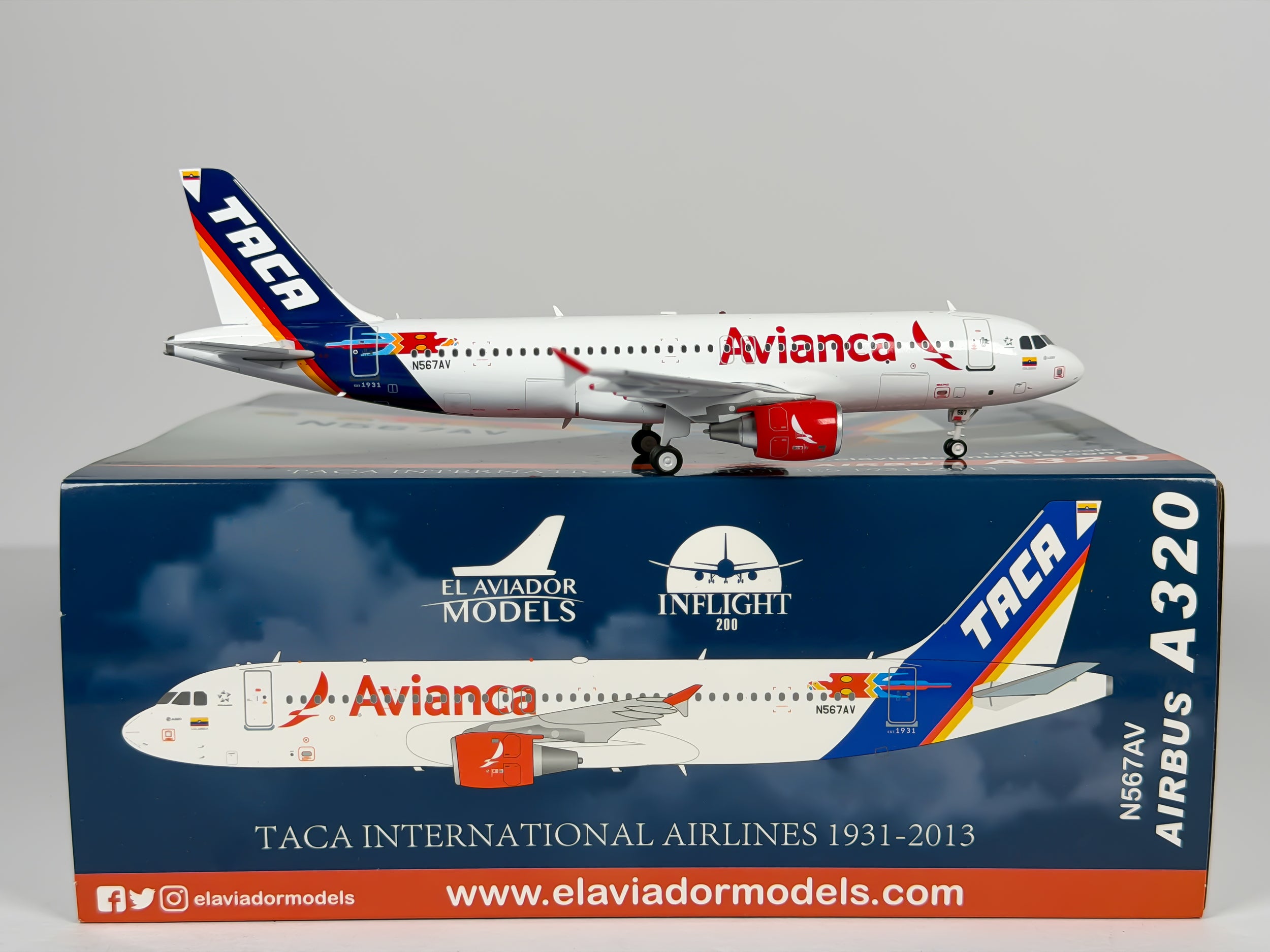 Avianca Colombia Airbus A320 1:200 Aeroclassics N567AV (EAV567)