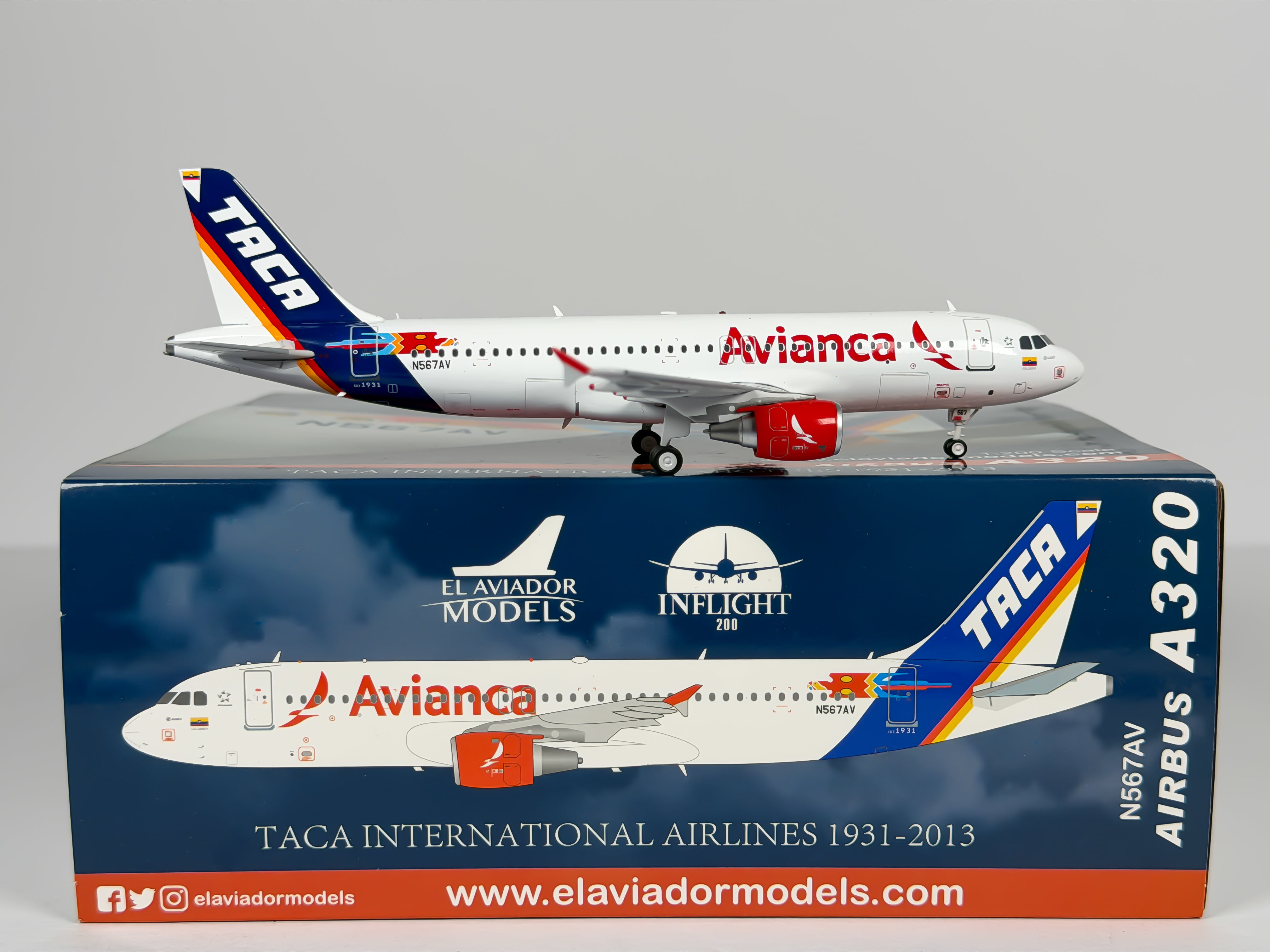 Avianca Colombia Airbus A320 1:200 Aeroclassics N567AV (EAV567)