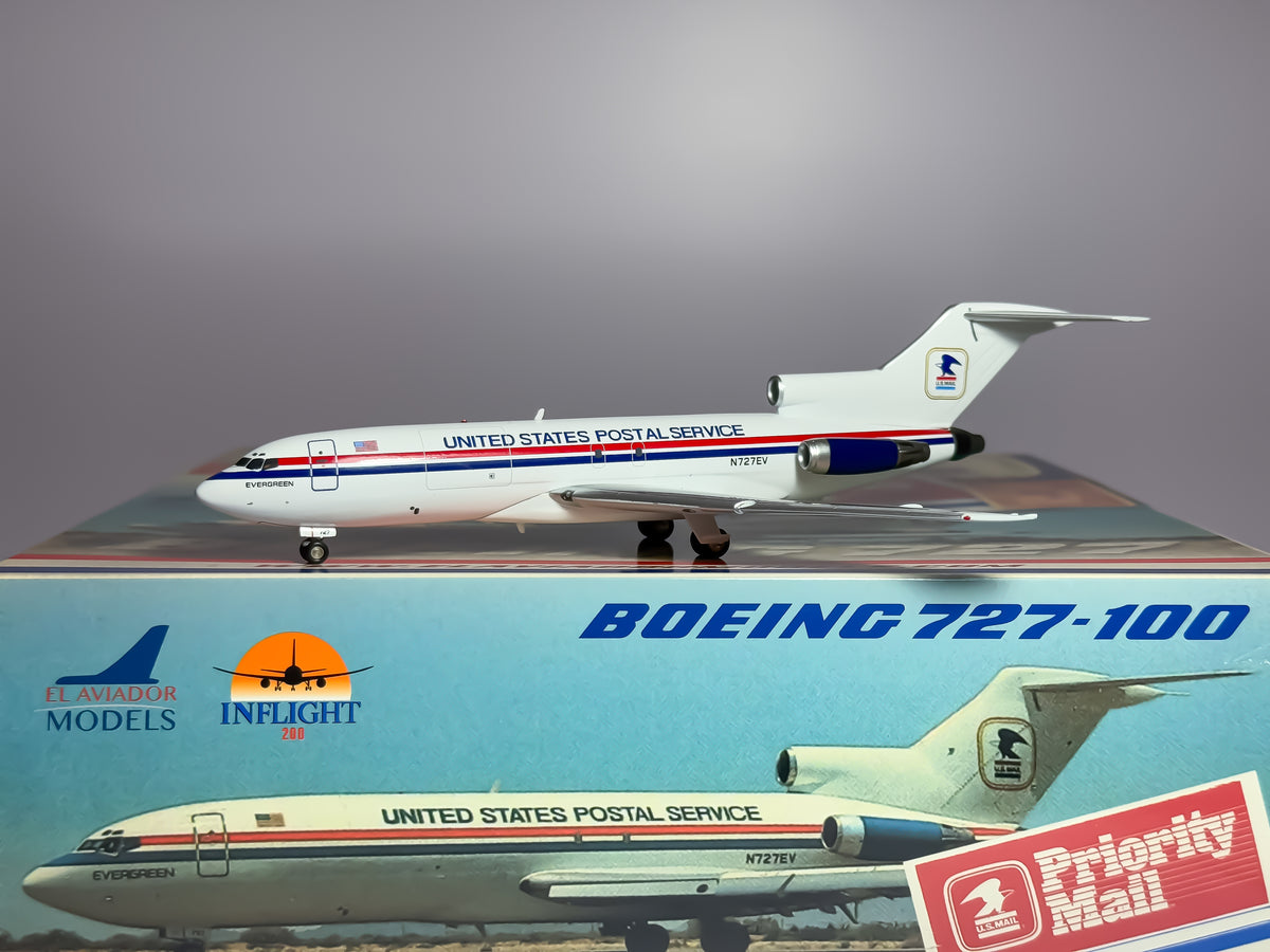 United States Postal Service Boeing 727-100F 1:200 Inflight200 N727EV (EAV727)