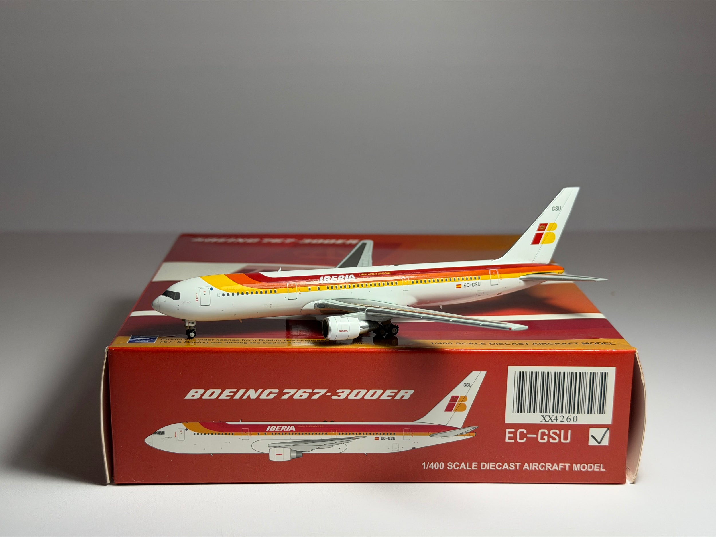 Iberia Airlines Boeing 767-300 1:400 JC Wings EC-GSU (XX4260)