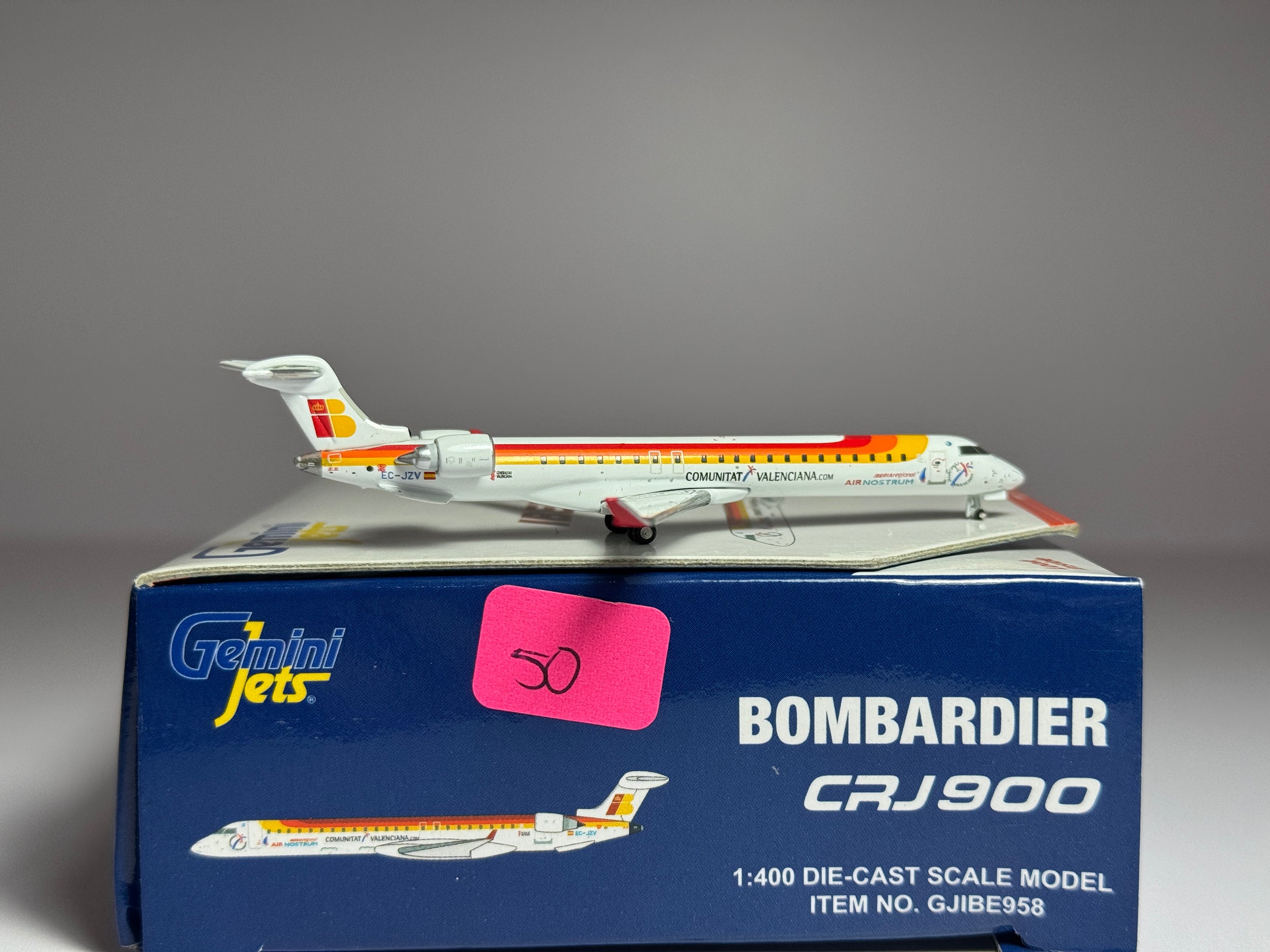 Gemini Jets 1:400 Iberia Commuter Bombardier CRJ900 EC-JZV Air Nostrum GJIBE958