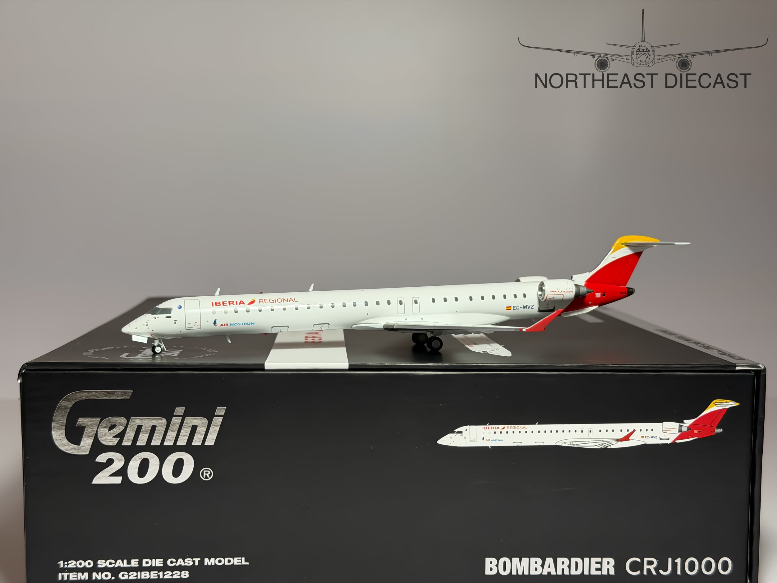 Iberia Regional Bombardier CRJ1000 1:200 Gemini Jets EC-MVZ (G2IBE1228)