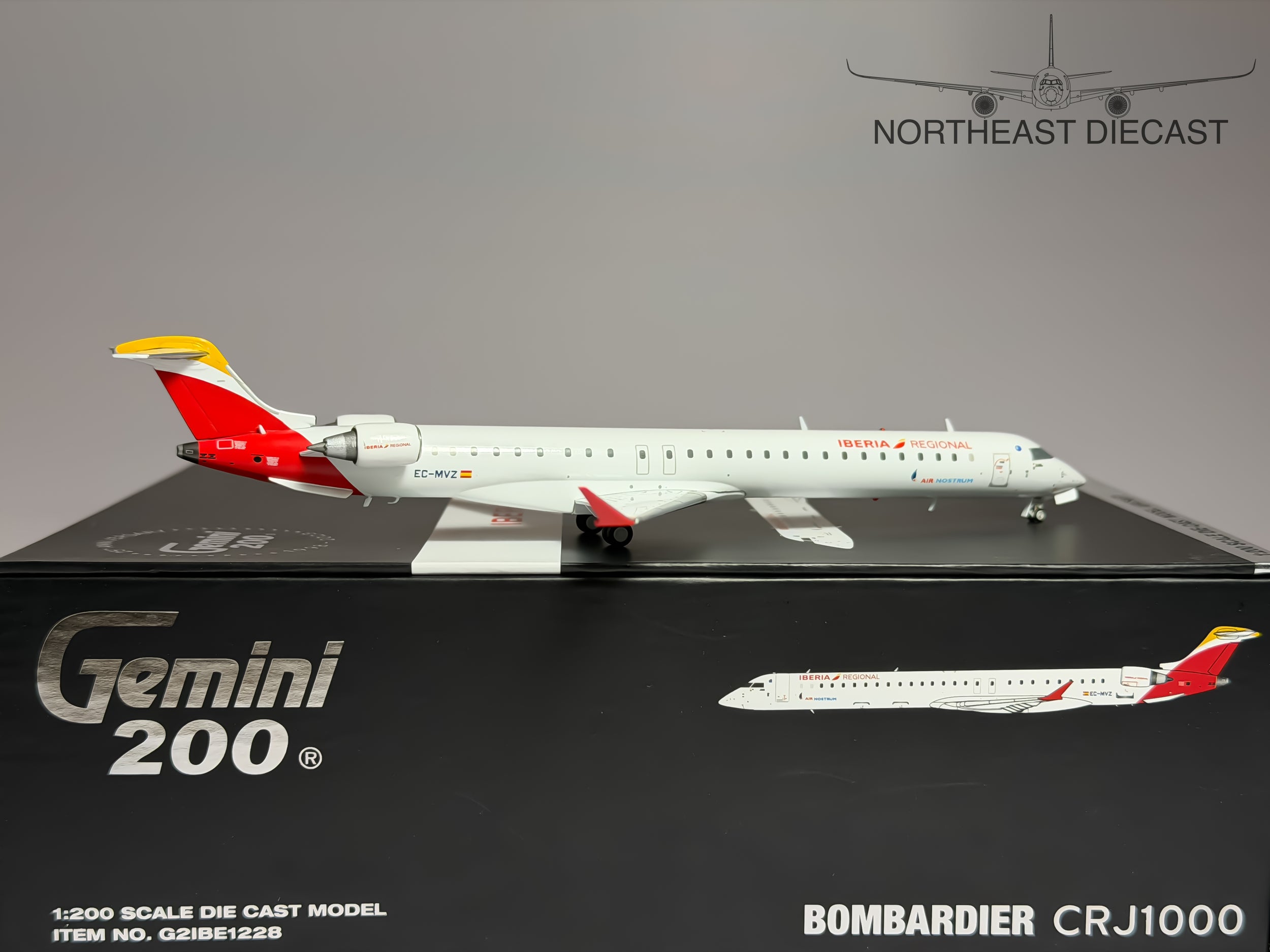 Iberia Regional Bombardier CRJ1000 1:200 Gemini Jets EC-MVZ (G2IBE1228)