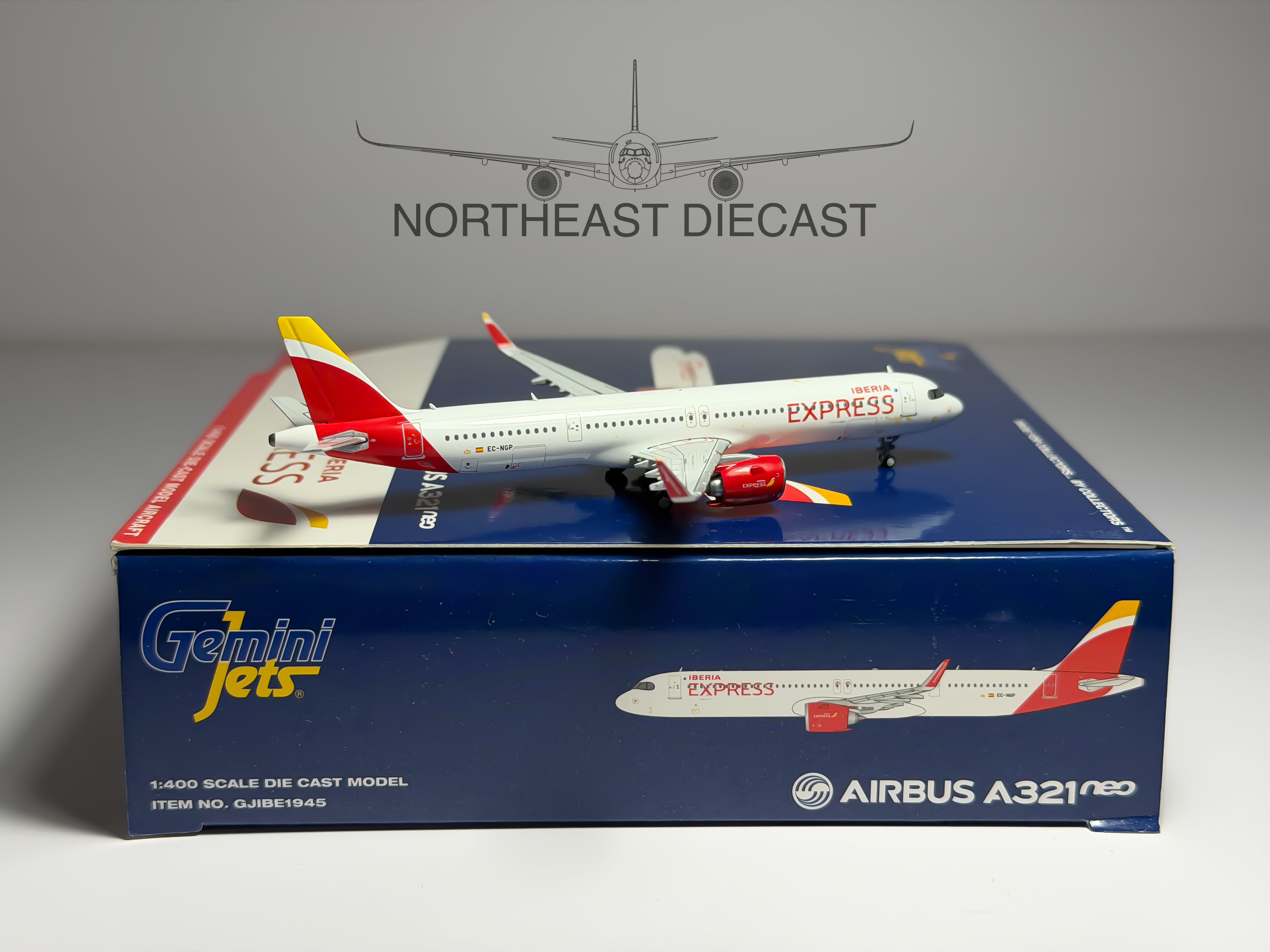 Iberia Express Airbus A321neo 1:400 Gemini Jets EC-NGP (GJIBE1945)