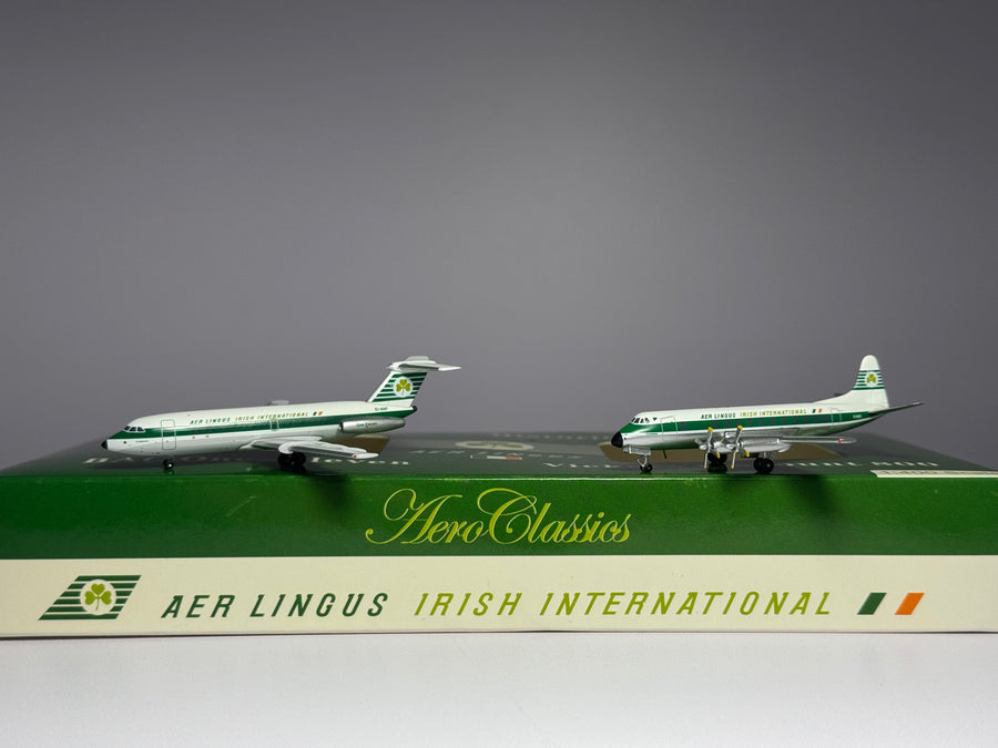 Aeroclassics 1:400 Air Lingus Vickers Viscount 800 BAC 111 EI-AOE & EI-ANF 1960s colors ACEINSET1