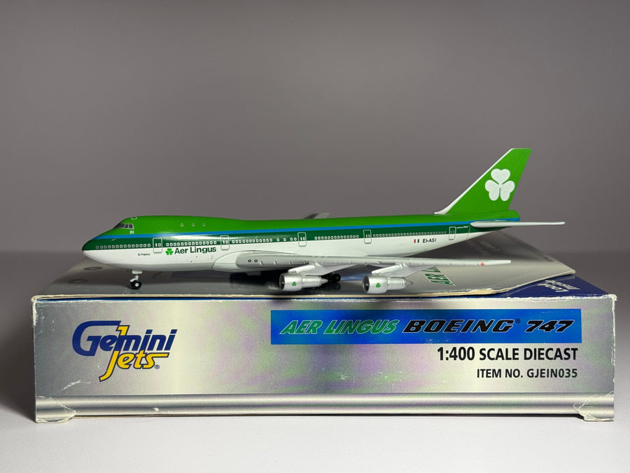 Gemini Jets 1:400 Aer Lingus Boeing 747-100 EI-ASI St. Patrick GJEIN035