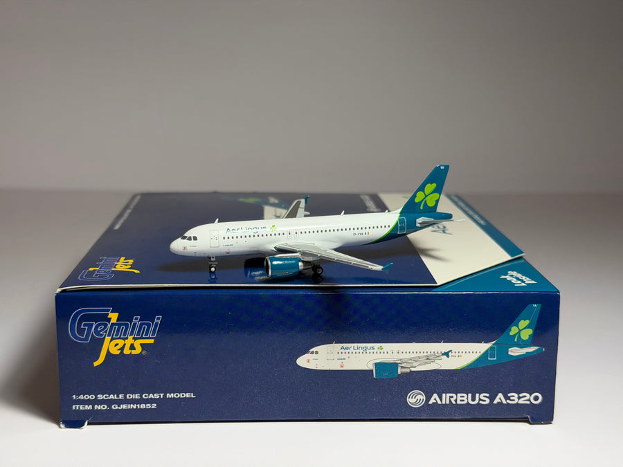 Gemini Jets 1:400 Aer Lingus Airbus A320 EI-CVA current colors GJEIN1852