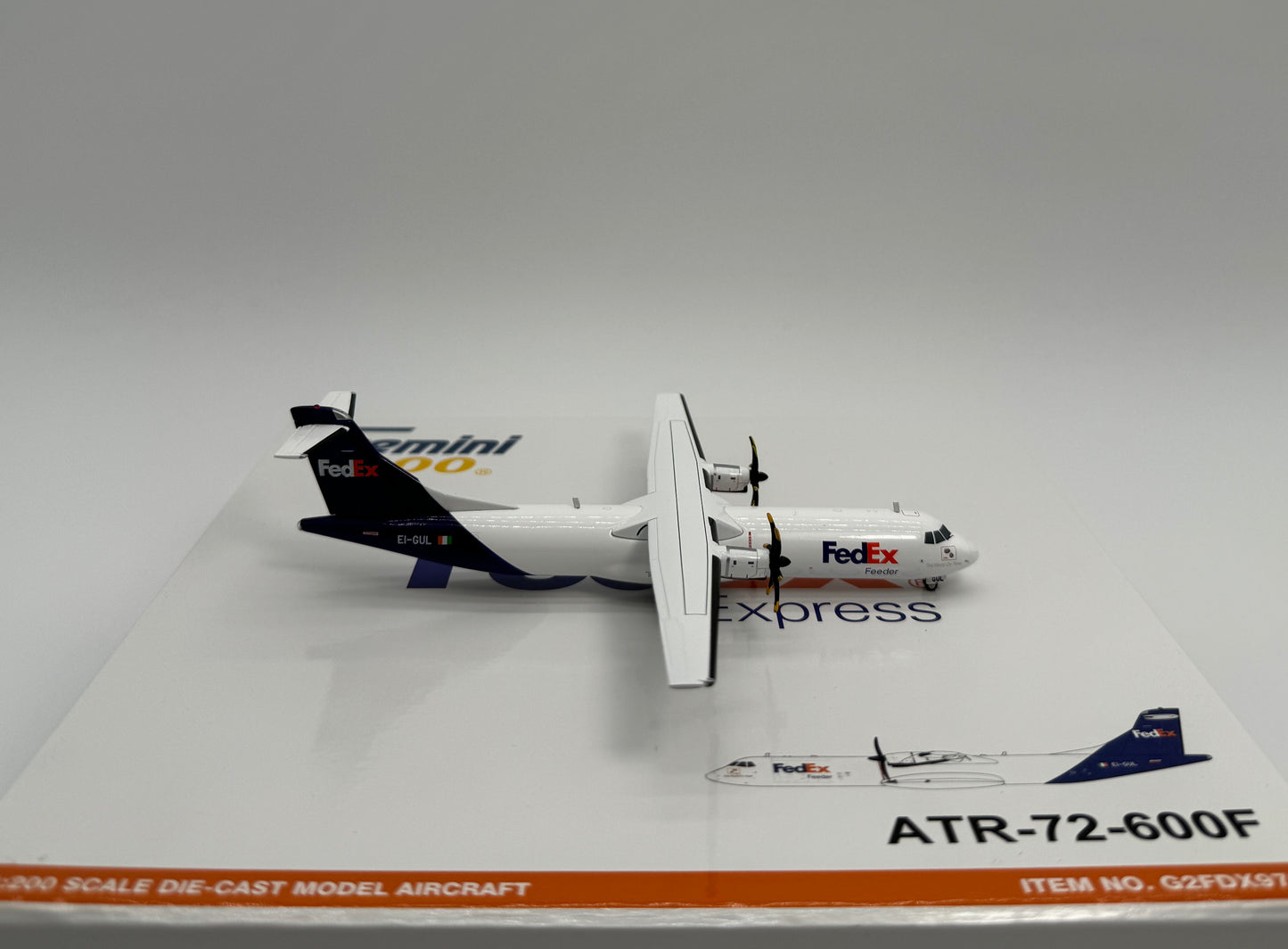 Gemini Jets 1:200 FedEx ATR-72-600F EI-GUL Current Colors G2FDX975