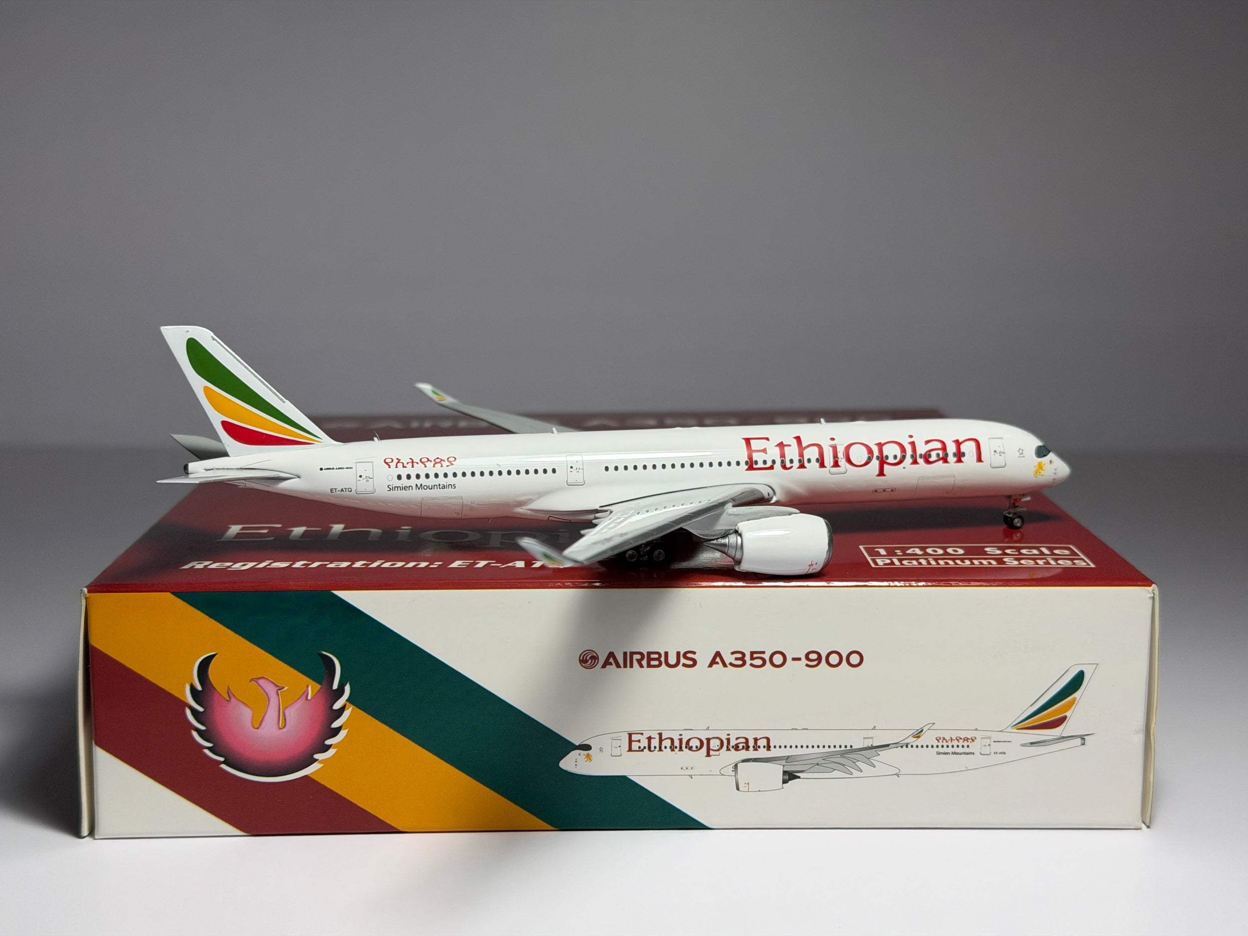 Phoenix Model 1:400 Ethiopian Airbus A350-900 ET-ATQ PH411288