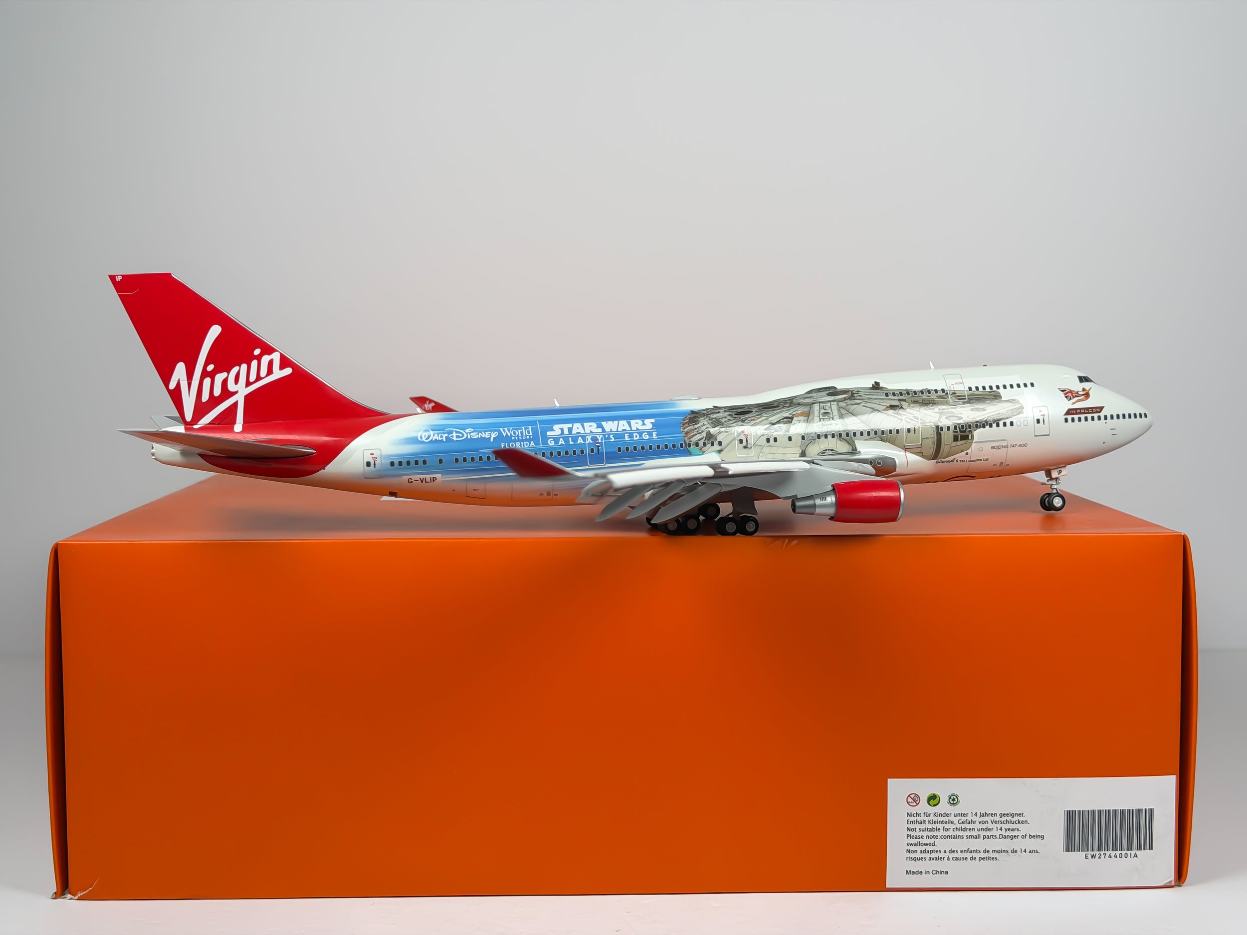 Virgin Atlantic Boeing 747-400 1:200 JC Wings G-VLIP (EW2744001A)