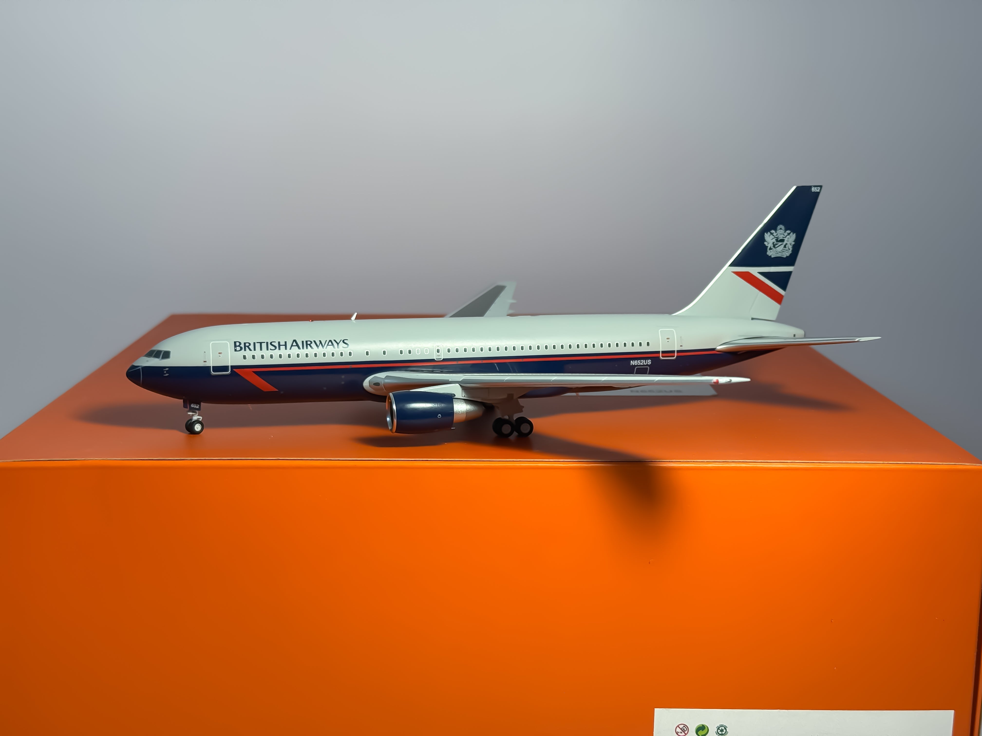 British Airways Boeing 767-200 1:200 JC Wings N652US (EW2762001)