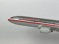 1:100 American Airlines Boeing 777-200 - Eagle - Bare Metal | Executive Model