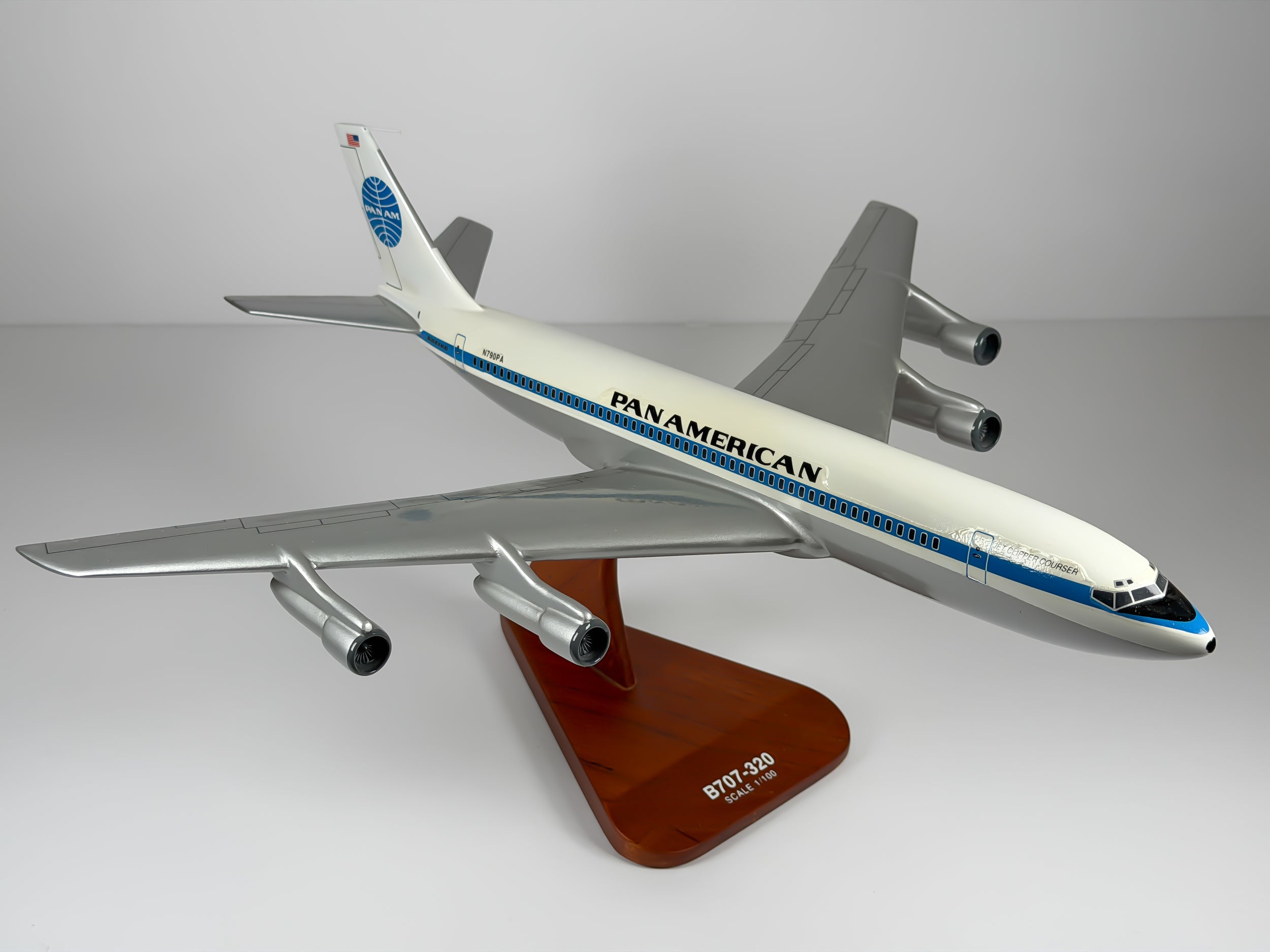 1:100 Pan American Boeing 707-300 (N790PA) - Jet Clipper Courser | Executive Model