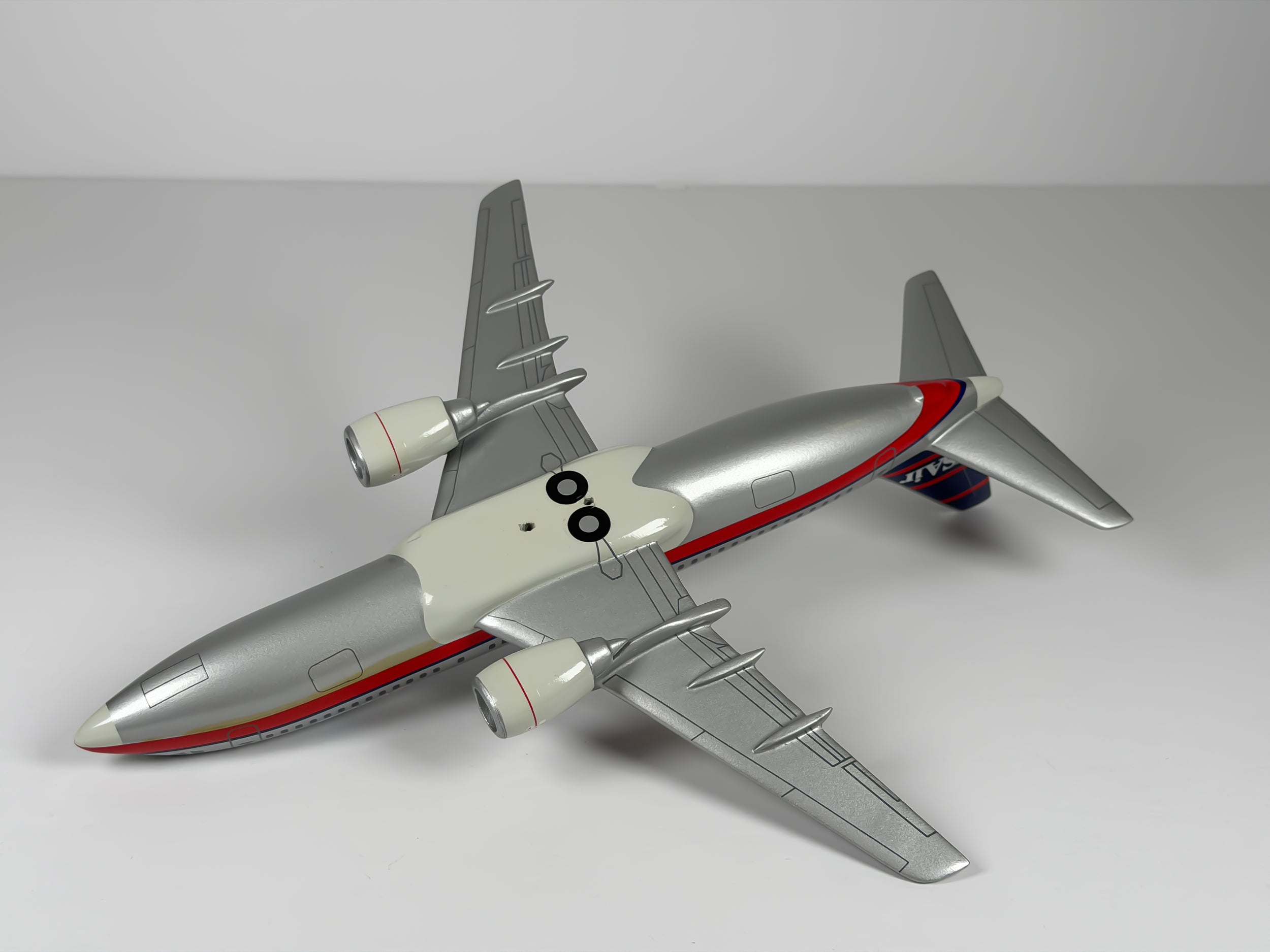 1:100 USAir Boeing 737-300 - Red/Blue | Executive Model
