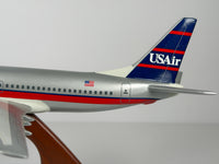 1:100 USAir Boeing 737-300 - Red/Blue | Executive Model