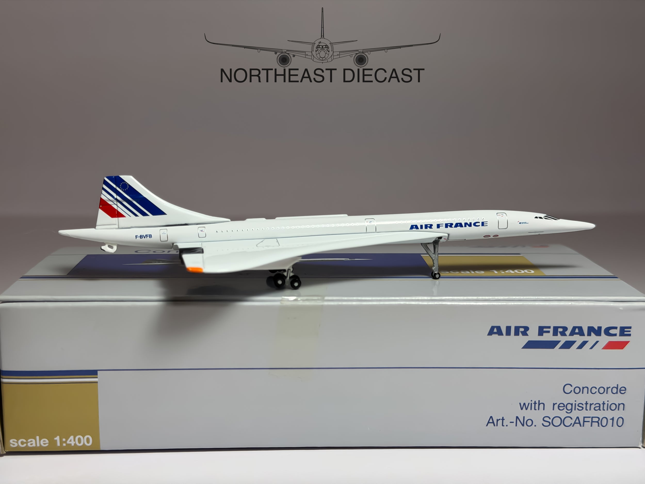 Air France Concorde Concorde 1:400 Socatec F-BVFB (SOCAFR010)