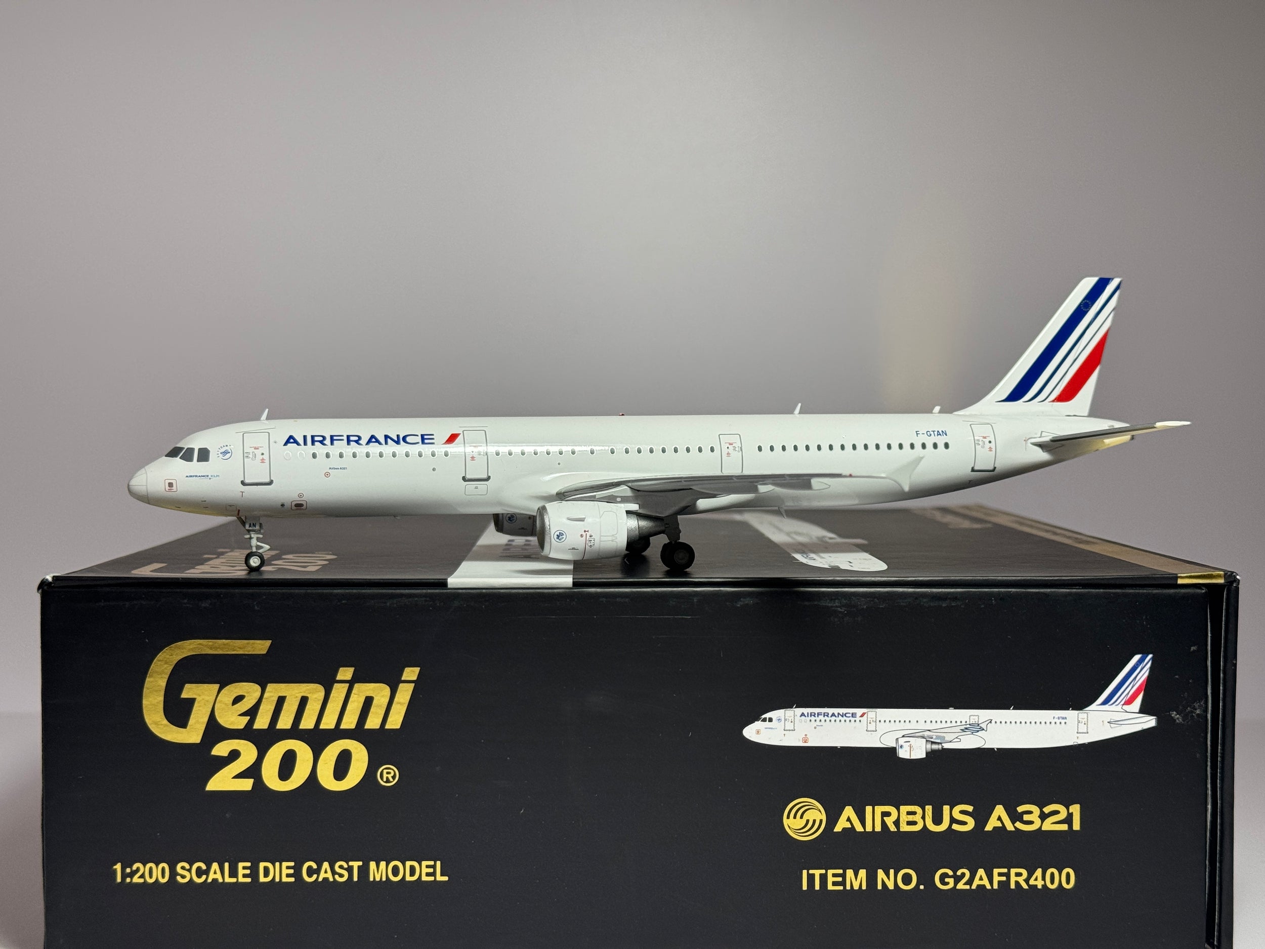 Gemini Jets 1:200 Air France Airbus A321 F-GTAN new logo G2AFR400