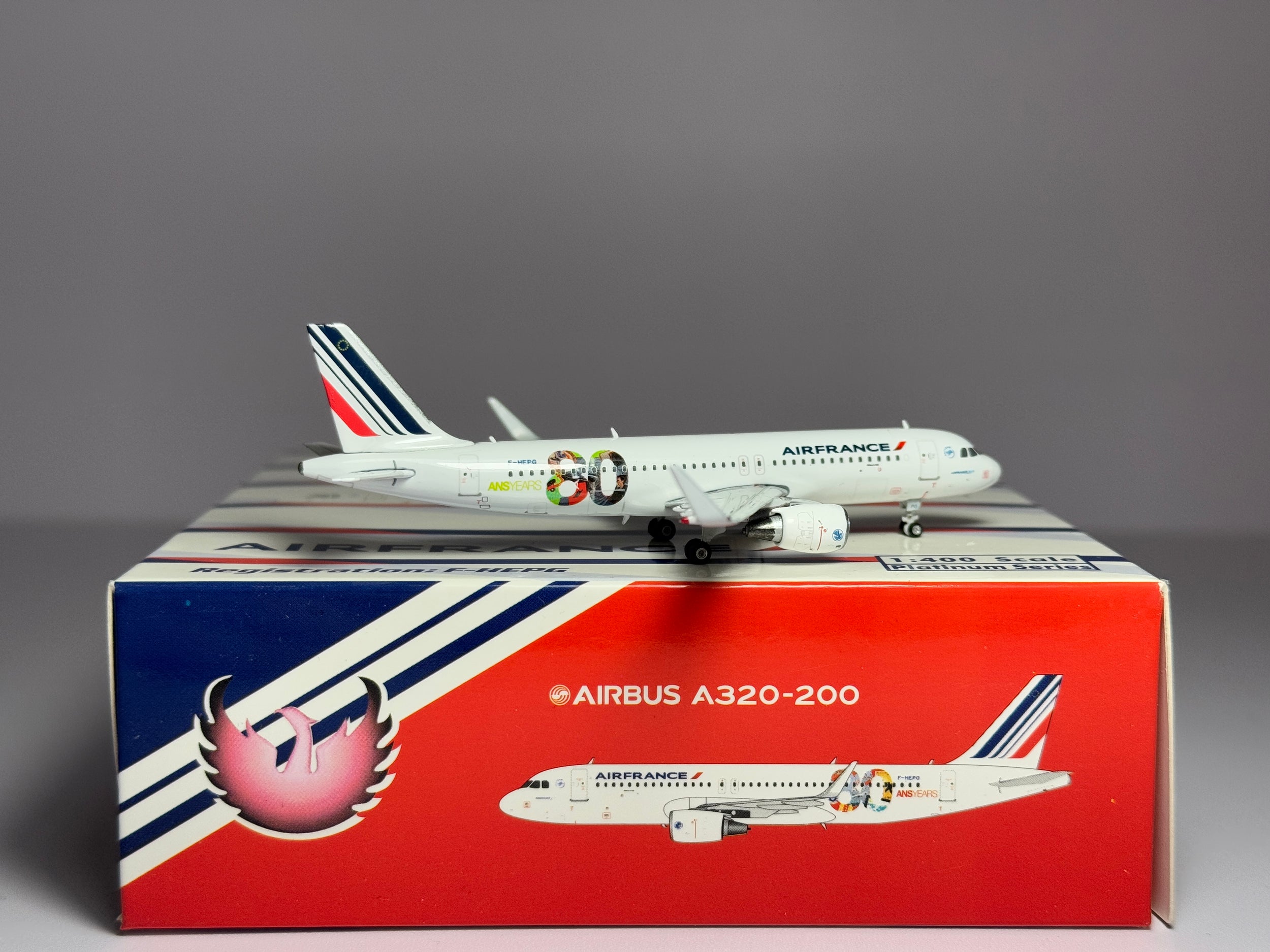 Phoenix Models 1:400 Air France Airbus A320-200 F-HEPG 80th Anniversary 10853
