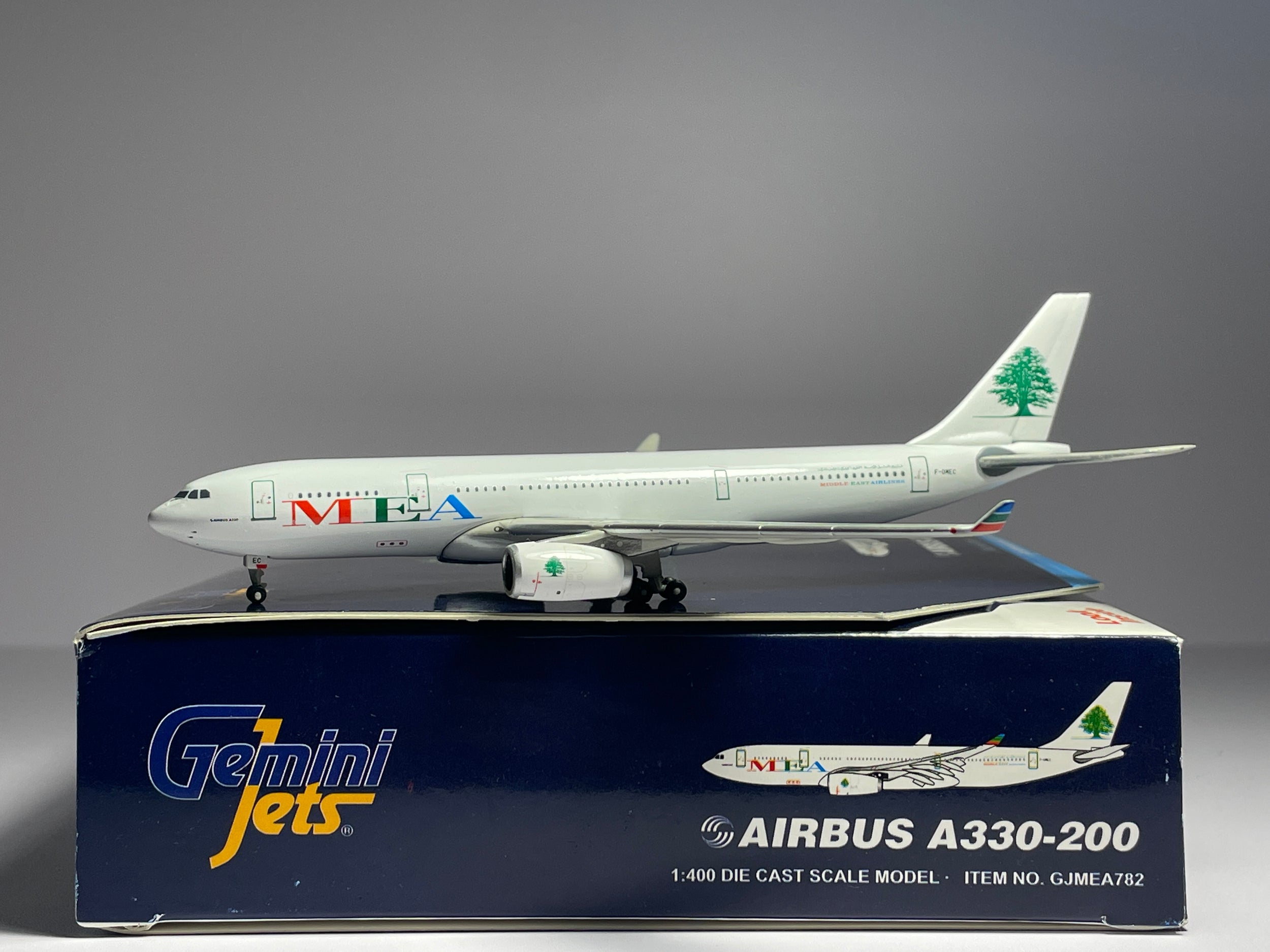 Gemini Jets 1:400 Middle East Airlines Airbus A330-300 F-OMEC current colors GJMEA782