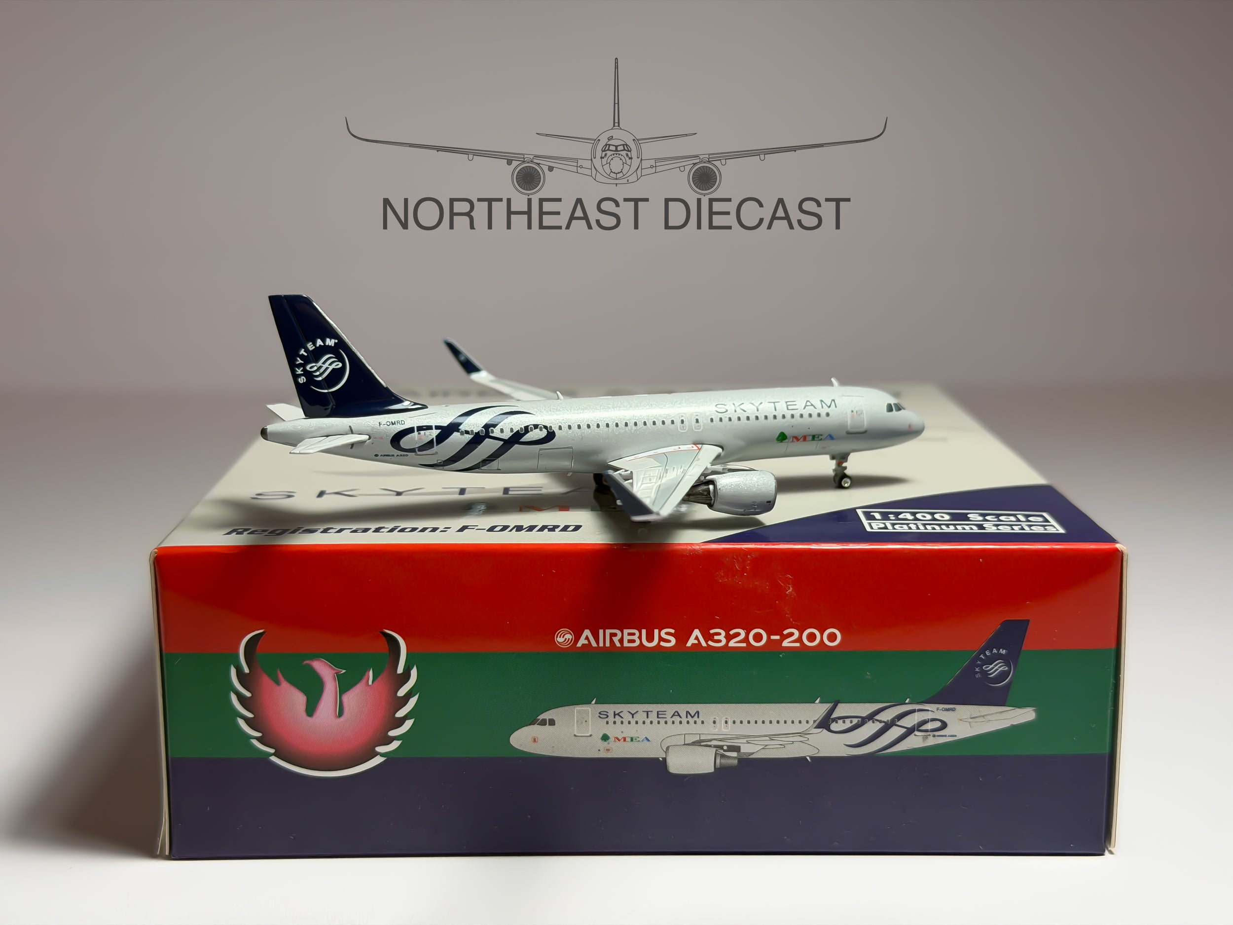 Middle East Airlines Airbus A320 1:400 Phoenix F-OMRD (PH4MEA1031)