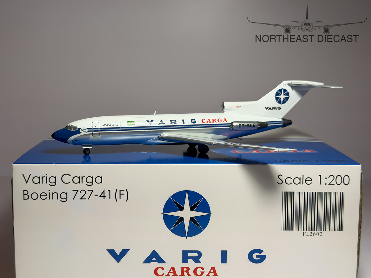 VARIG Carga Boeing 727-100F 1:200 JC Wings PP-VLE (FL2602)