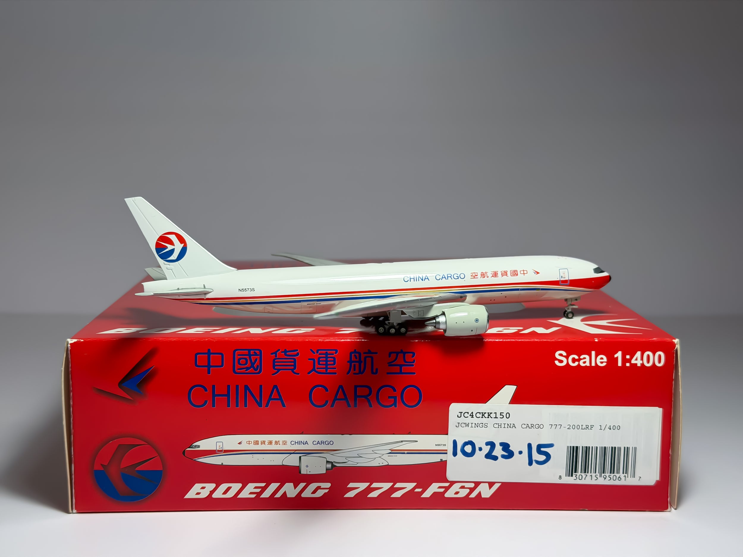China Cargo Airlines Boeing 777F 1:400 JC Wings N5573S (FL4150)