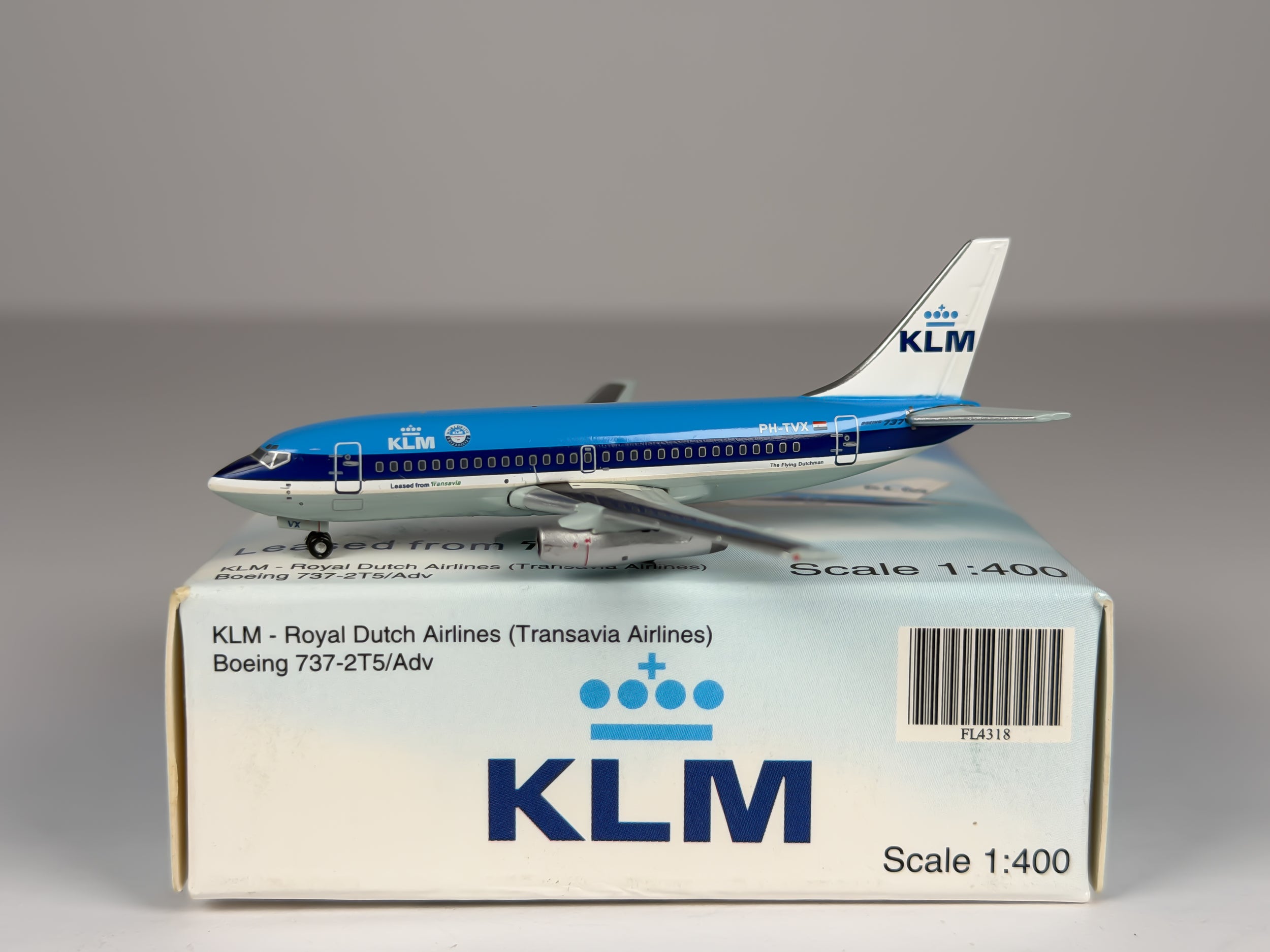 KLM Royal Dutch Airlines Boeing 737-200 1:400 JC Wings PH-TVX (FL4318)