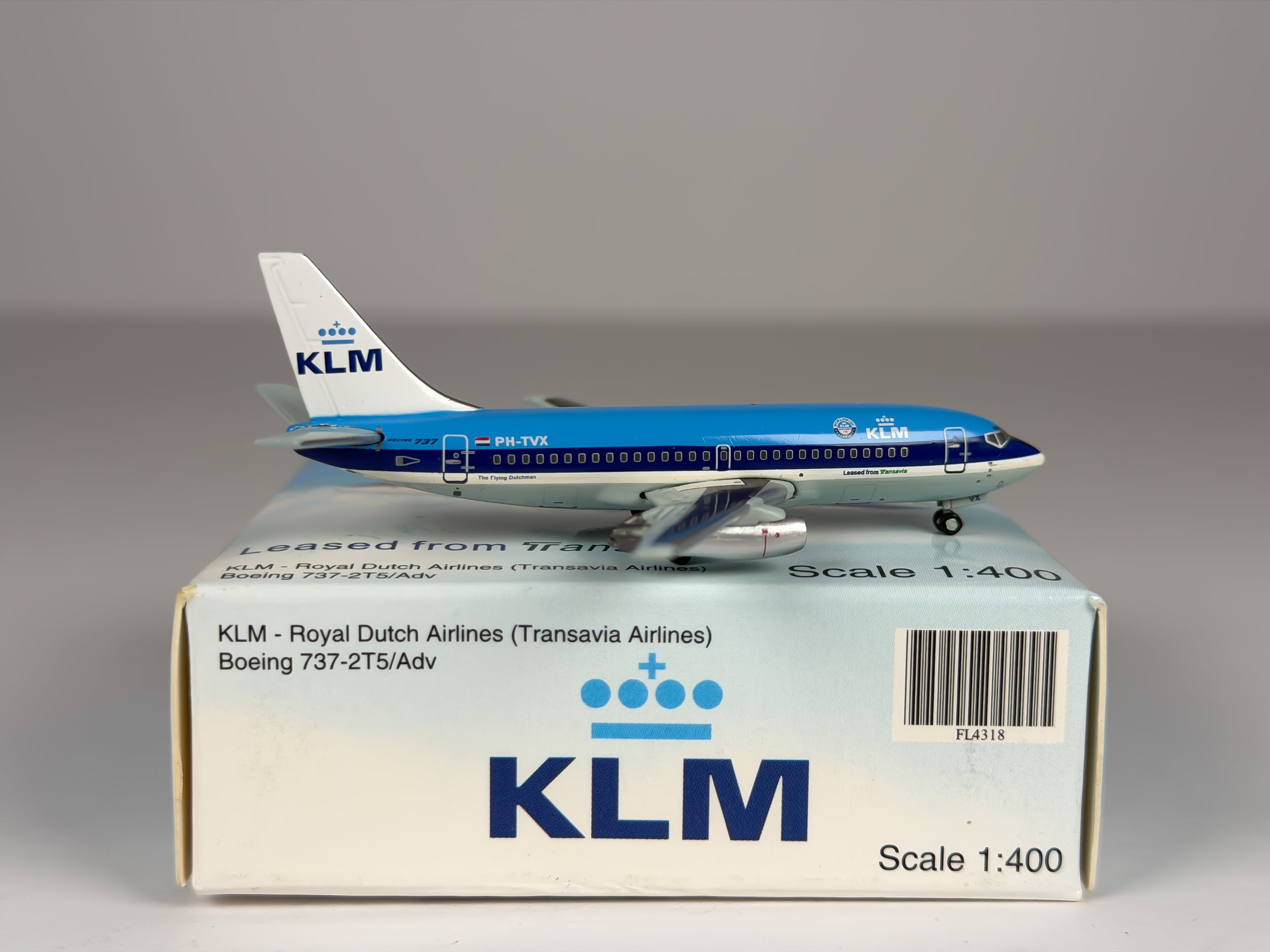 KLM Royal Dutch Airlines Boeing 737-200 1:400 JC Wings PH-TVX (FL4318)