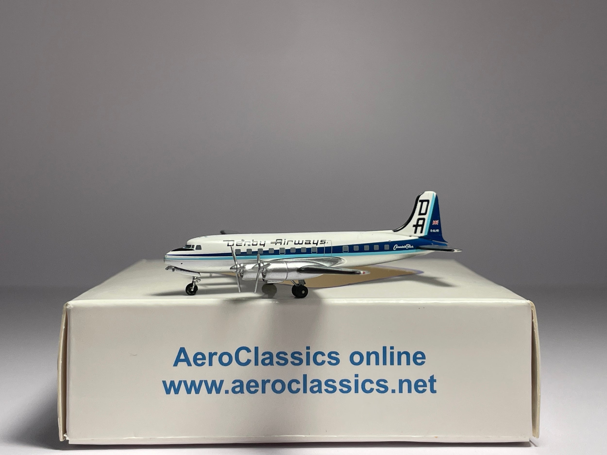 Aeroclassics 1:400 Derby Airways Douglas CL-4 (DC-4) G-ALHS ACGALHS
