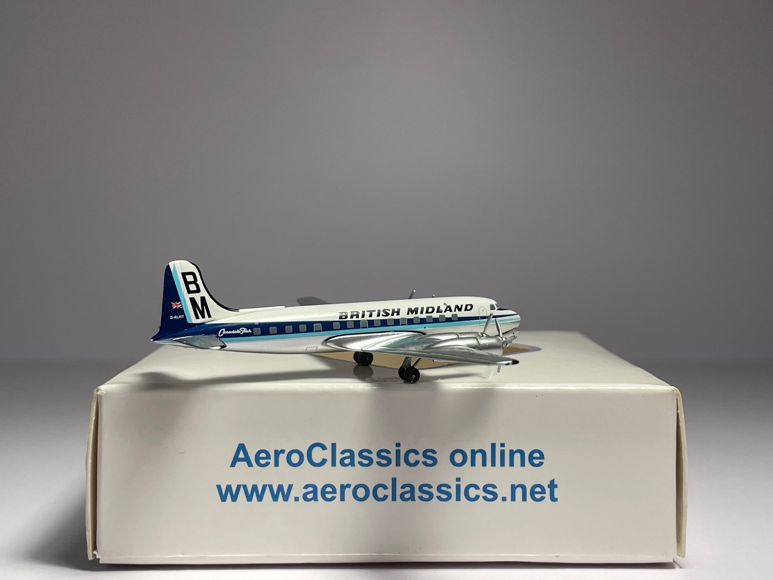 Aeroclassics 1:400 British Midland Douglas CL-4 (DC-4) G-ALHY ACGALHY