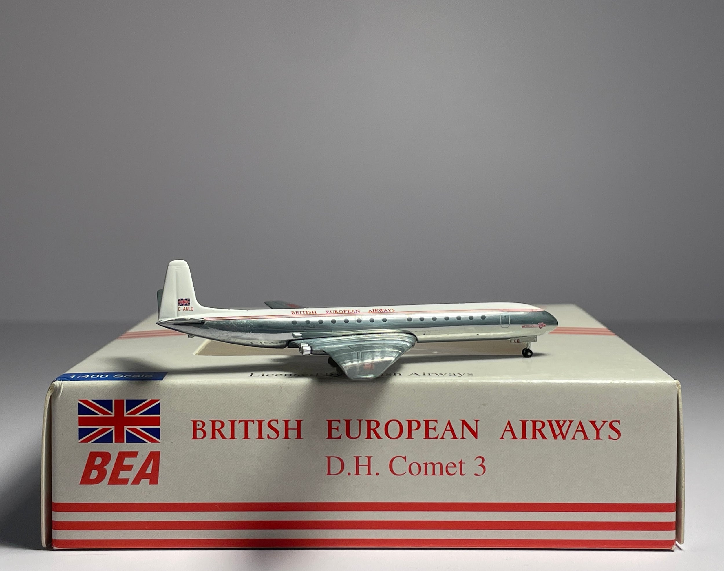 Aeroclassics 1:400 British European Airways De Havilland DH-106 Comet 3 G-ANLO 1950s polished ACGANLO