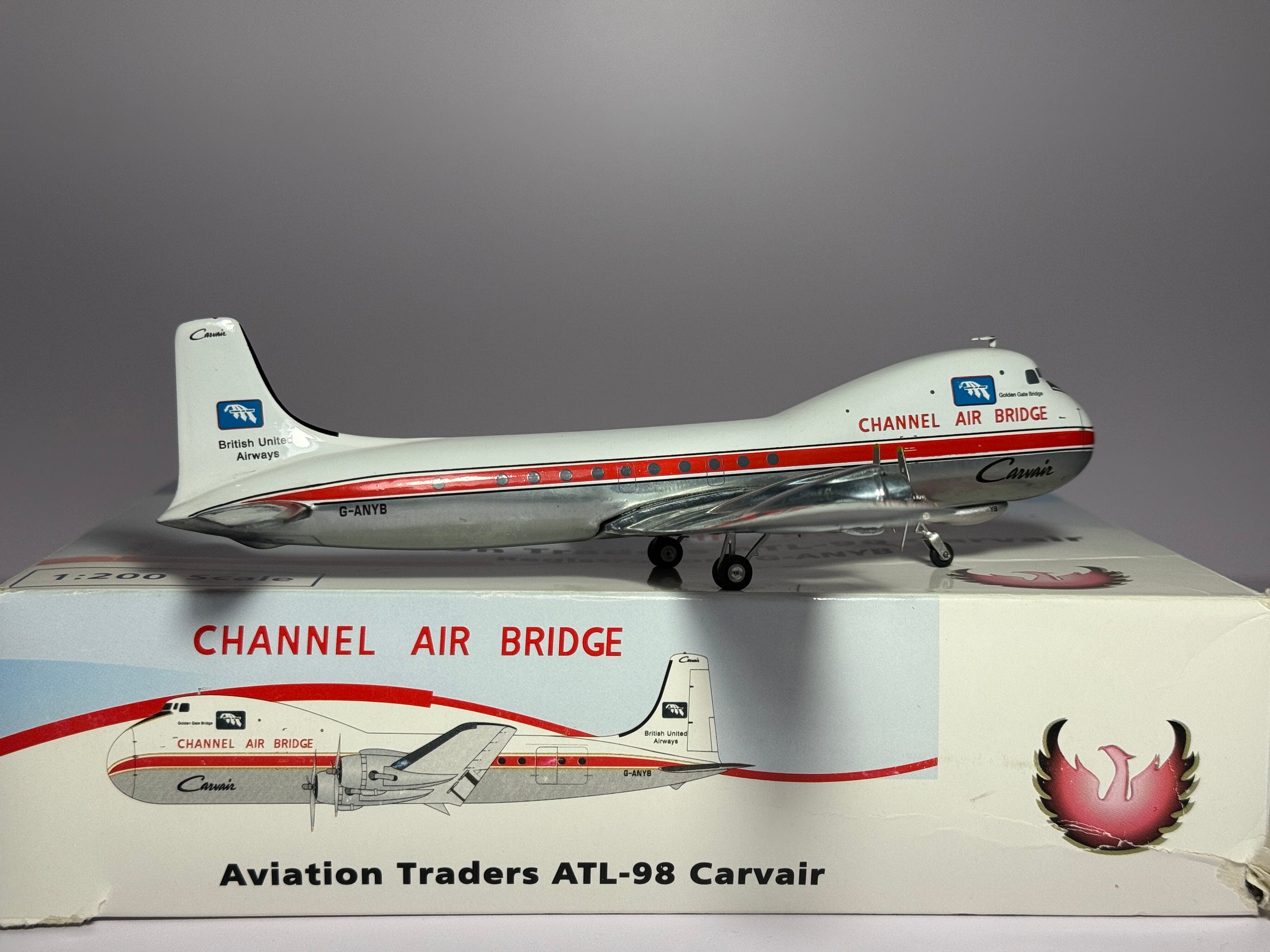 Phoenix 1:200 Channel Air Bridge ATL-98 Carvair G-ANYB PH2CABALT