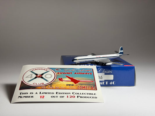 Aeroclassics 1:400 Kuwait Airlines De Havilland Comet 4C G-APDN "BOAC Hybrid" Hangar Club ACGAPDN
