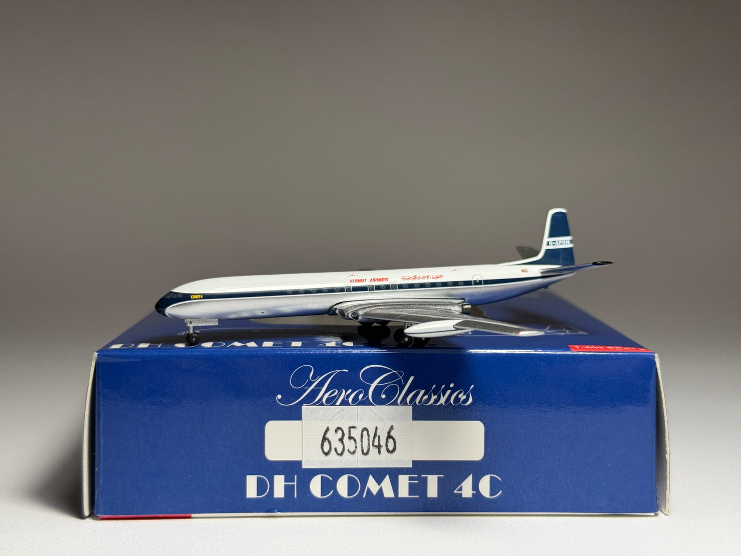 Aeroclassics 1:400 Kuwait Airlines De Havilland Comet 4C G-APDN "BOAC Hybrid" Hangar Club ACGAPDN
