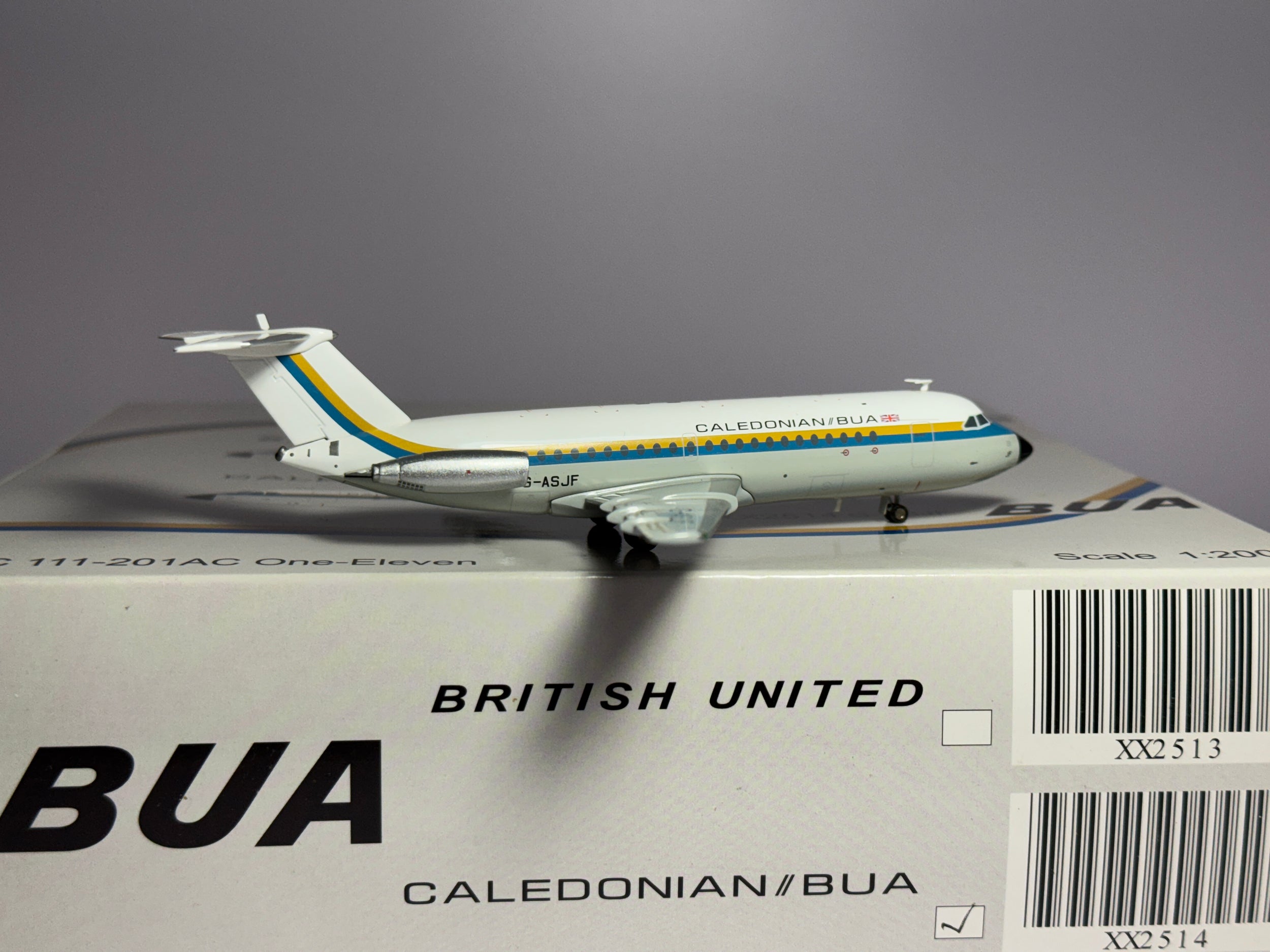 JC Wings 1:200 Caledonian Airways BAC 111-200 G-ASJF XX2514