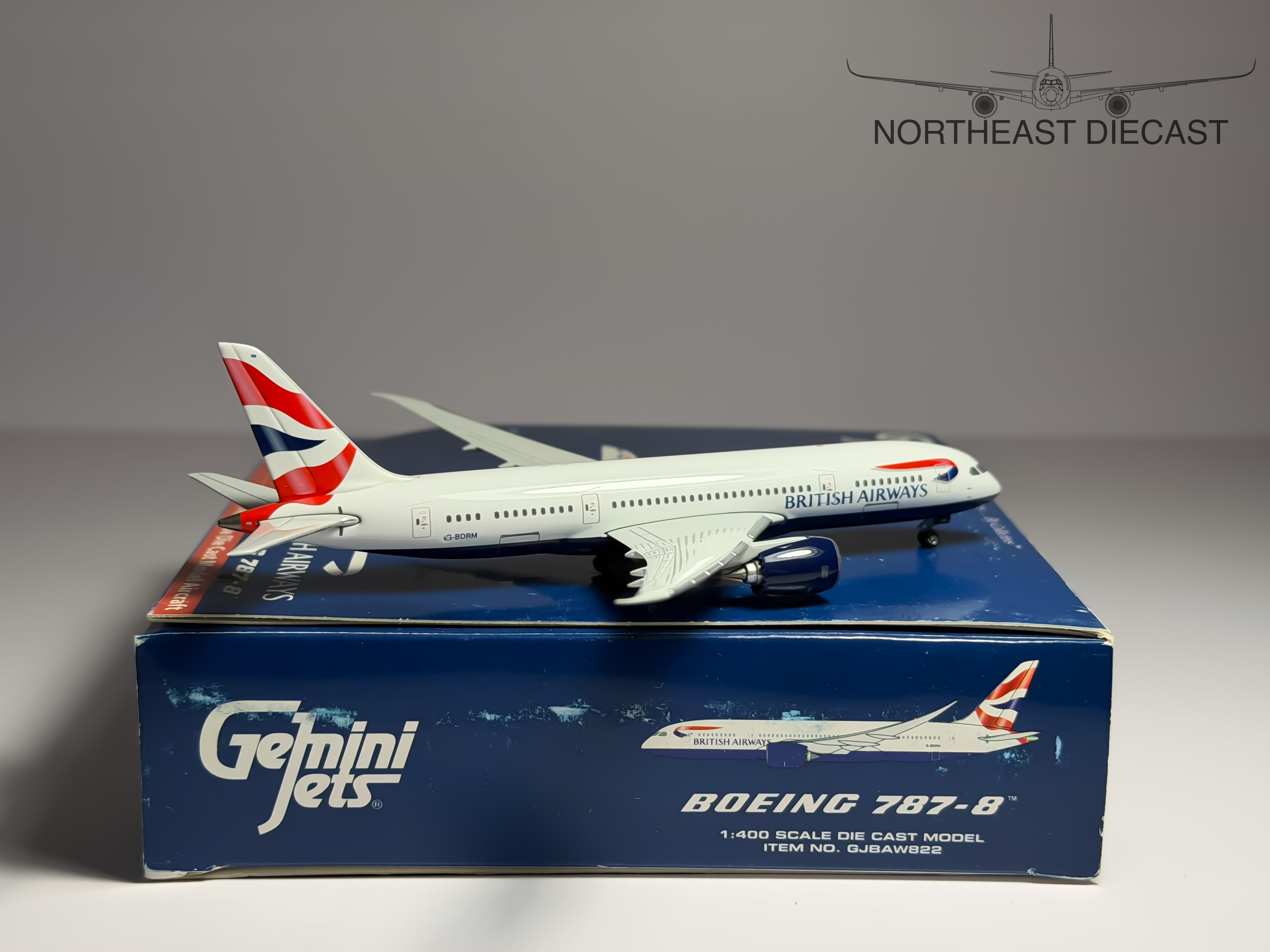 British Airways Boeing 787-8 1:400 Gemini Jets G-BDRM (GJBAW822)