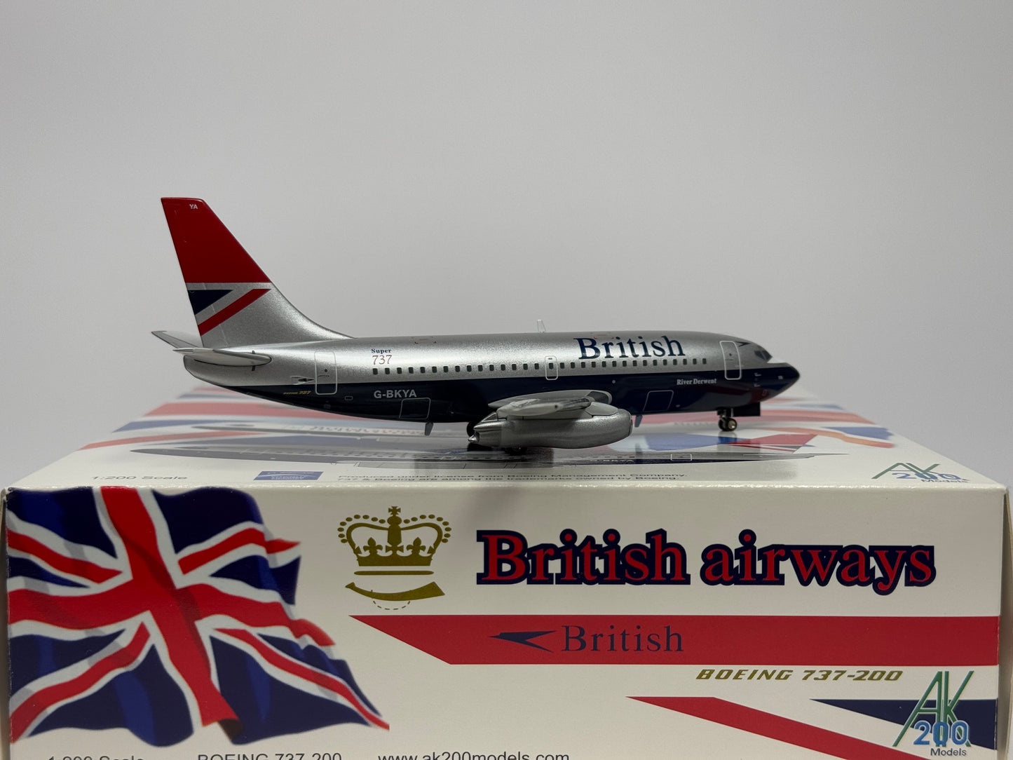 Inflight200 British Airways Boeing 737-200 G-BKYA Metal Red Tail AK011