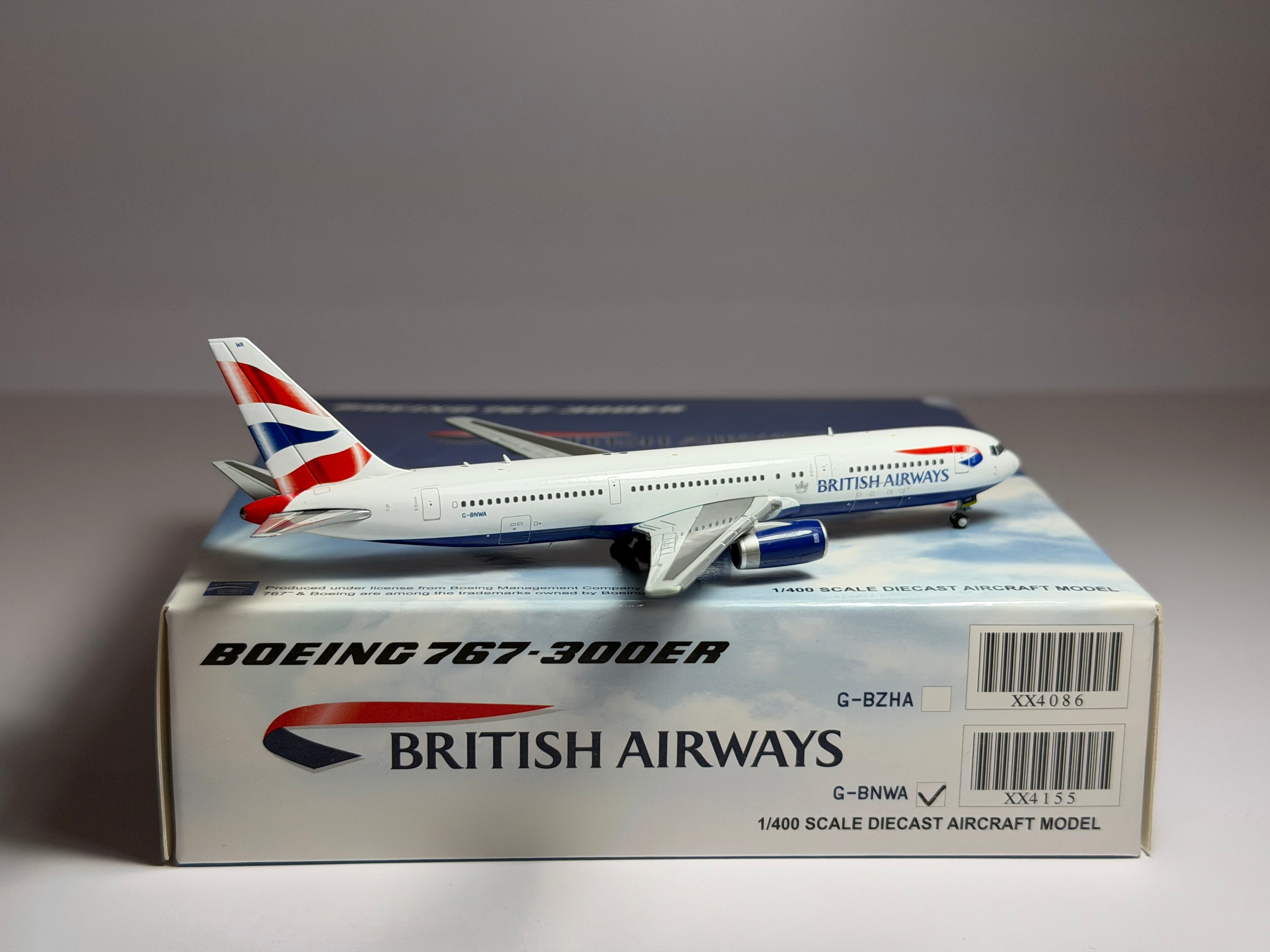 British Airways Boeing 767-300 1:400 JC Wings G-BNWA (XX4155)