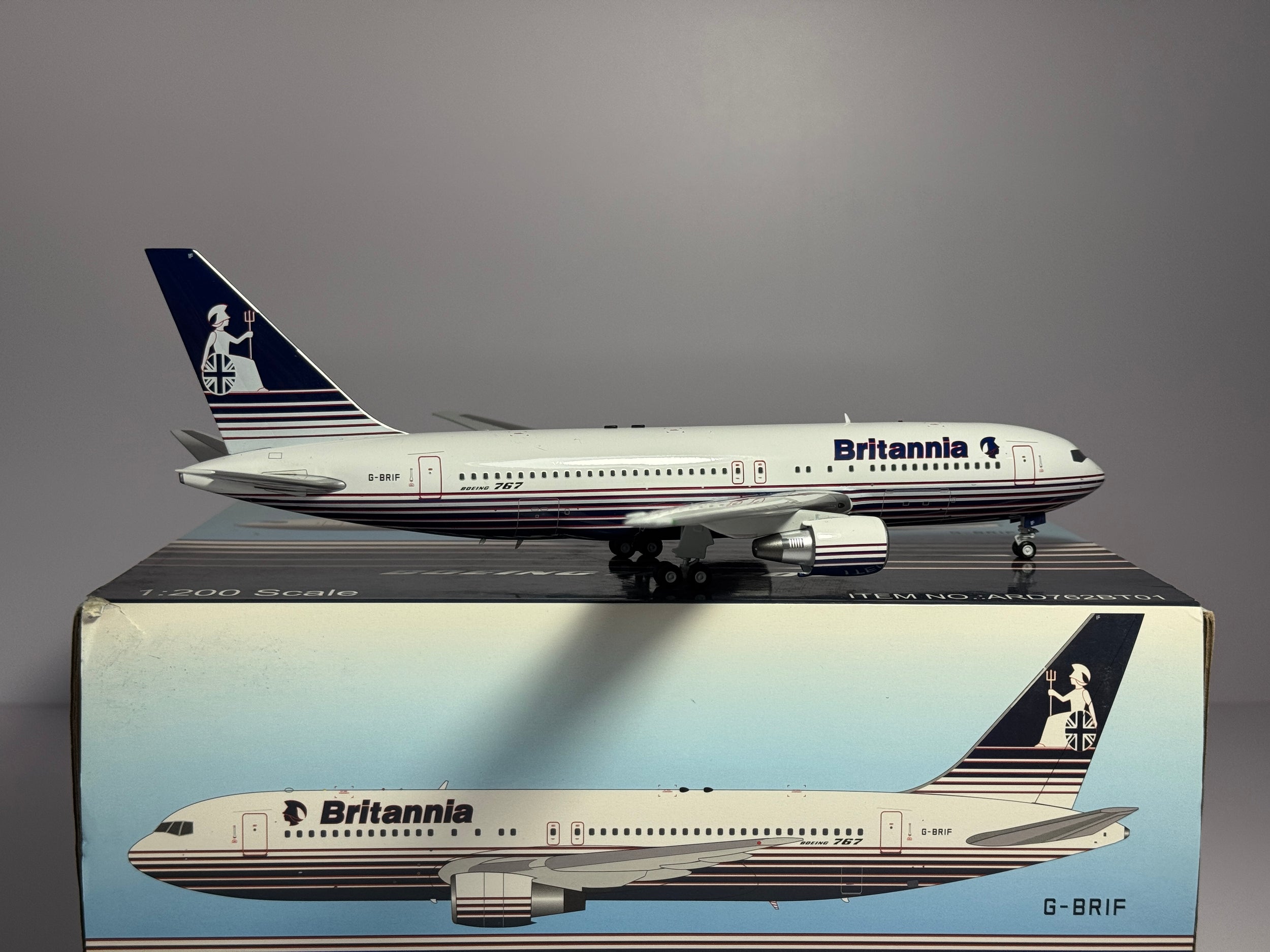 Inflight 1:200 Britannia Boeing 767-200 G-BRIF old colors ARD762BT01