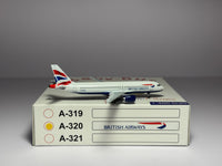 Aeroclassics 1:400 British Airways Airbus A320-200 G-BUSJ Union Jack ACGBUSJ