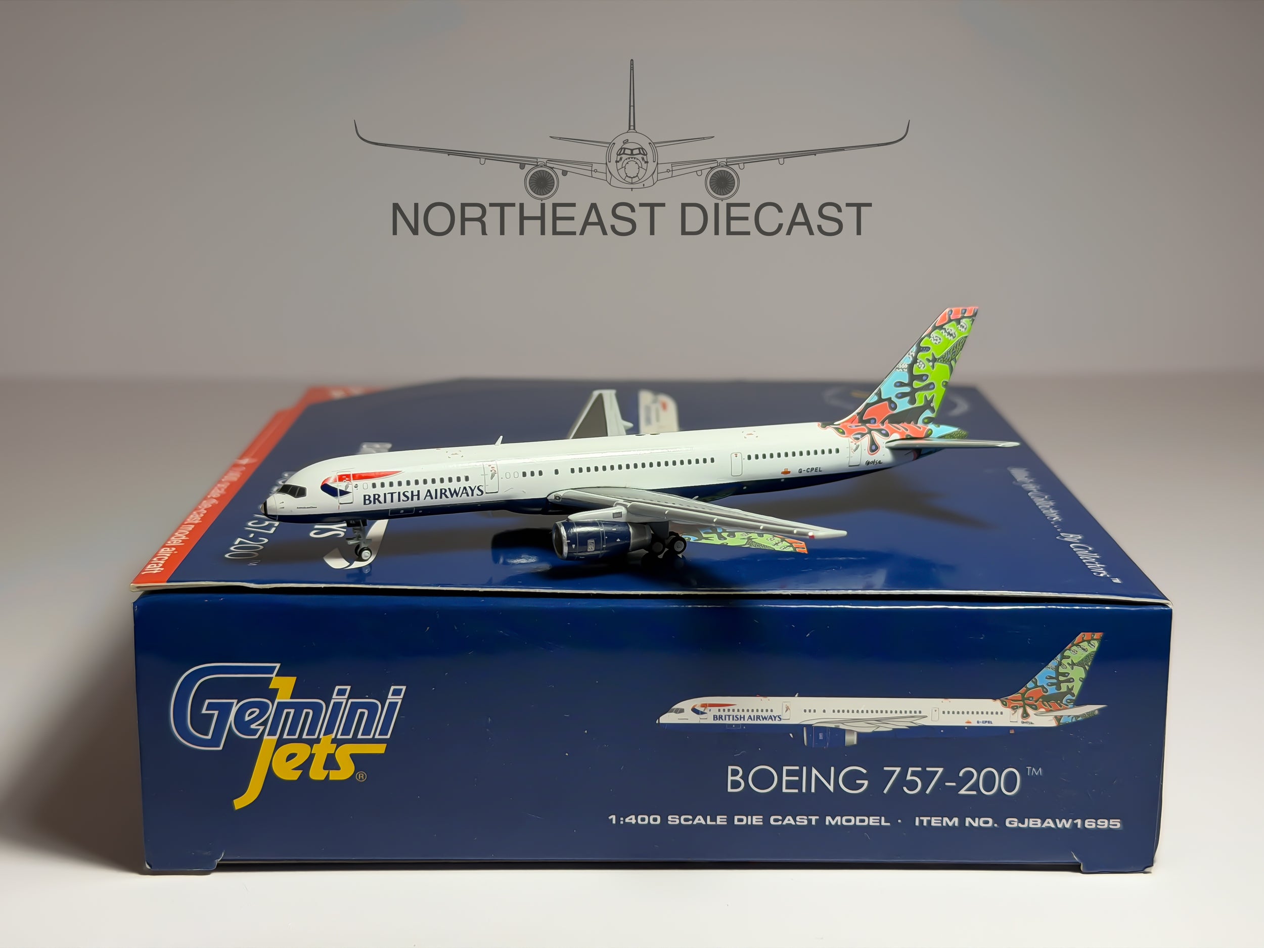 British Airways Boeing 757-200 1:400 Gemini Jets G-CPEL (GJBAW1695)