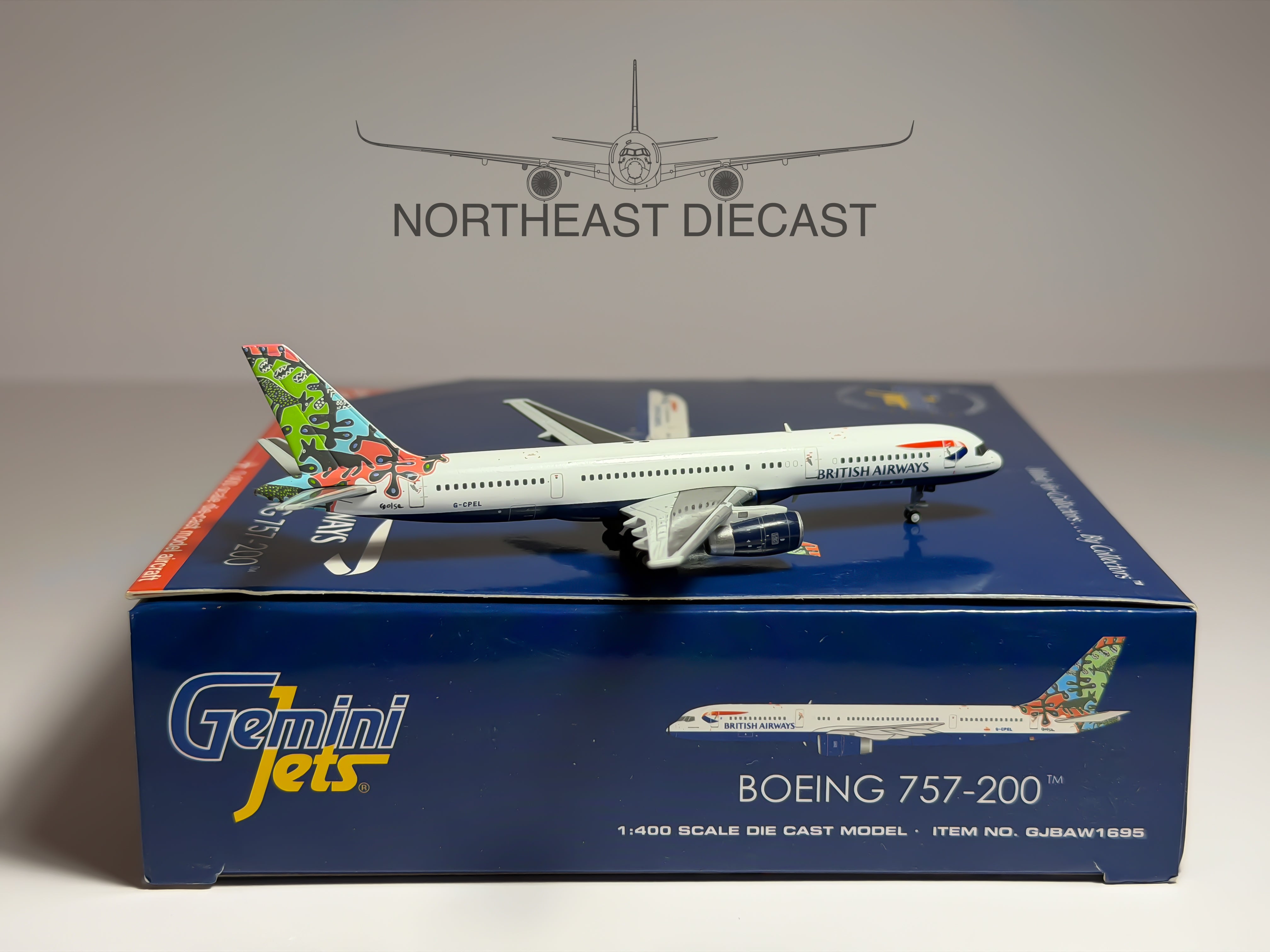 British Airways Boeing 757-200 1:400 Gemini Jets G-CPEL (GJBAW1695)