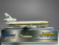 Gemini Jets 1:400 Monarch Airlines Douglas DC-10-30 G-DMCA 1980s colors GJMON503