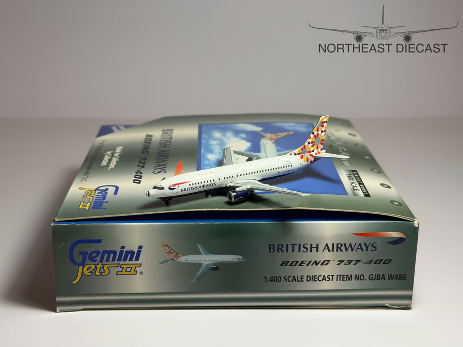 British Airways Boeing 737-400 1:400 Gemini Jets G-DOCT (GJBAW486)