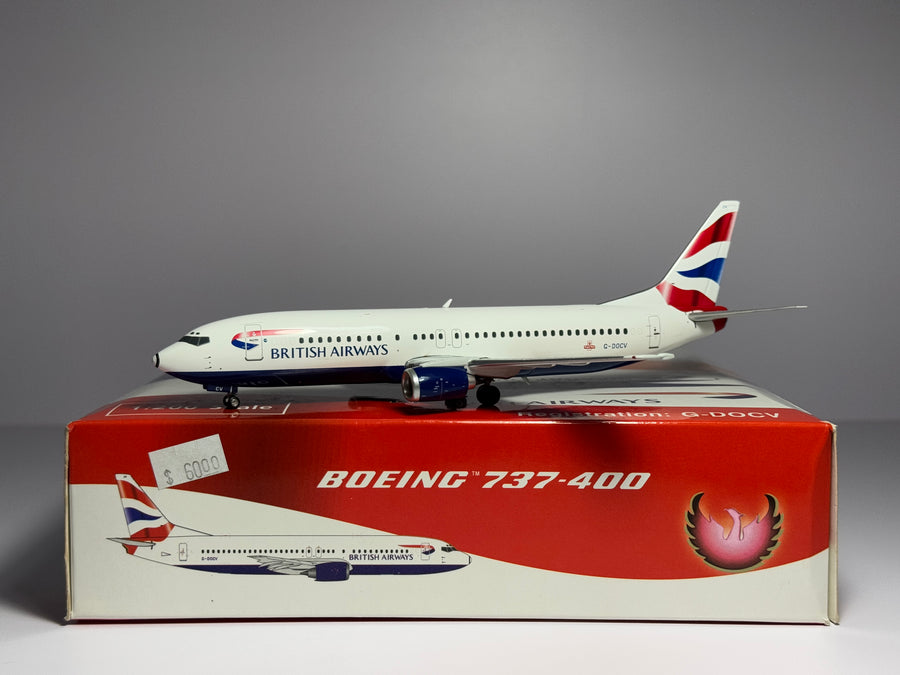 Phoenix Models 1:200 British Airways Boeing 737-400 G-DOCV Union Jack PH2BAW053