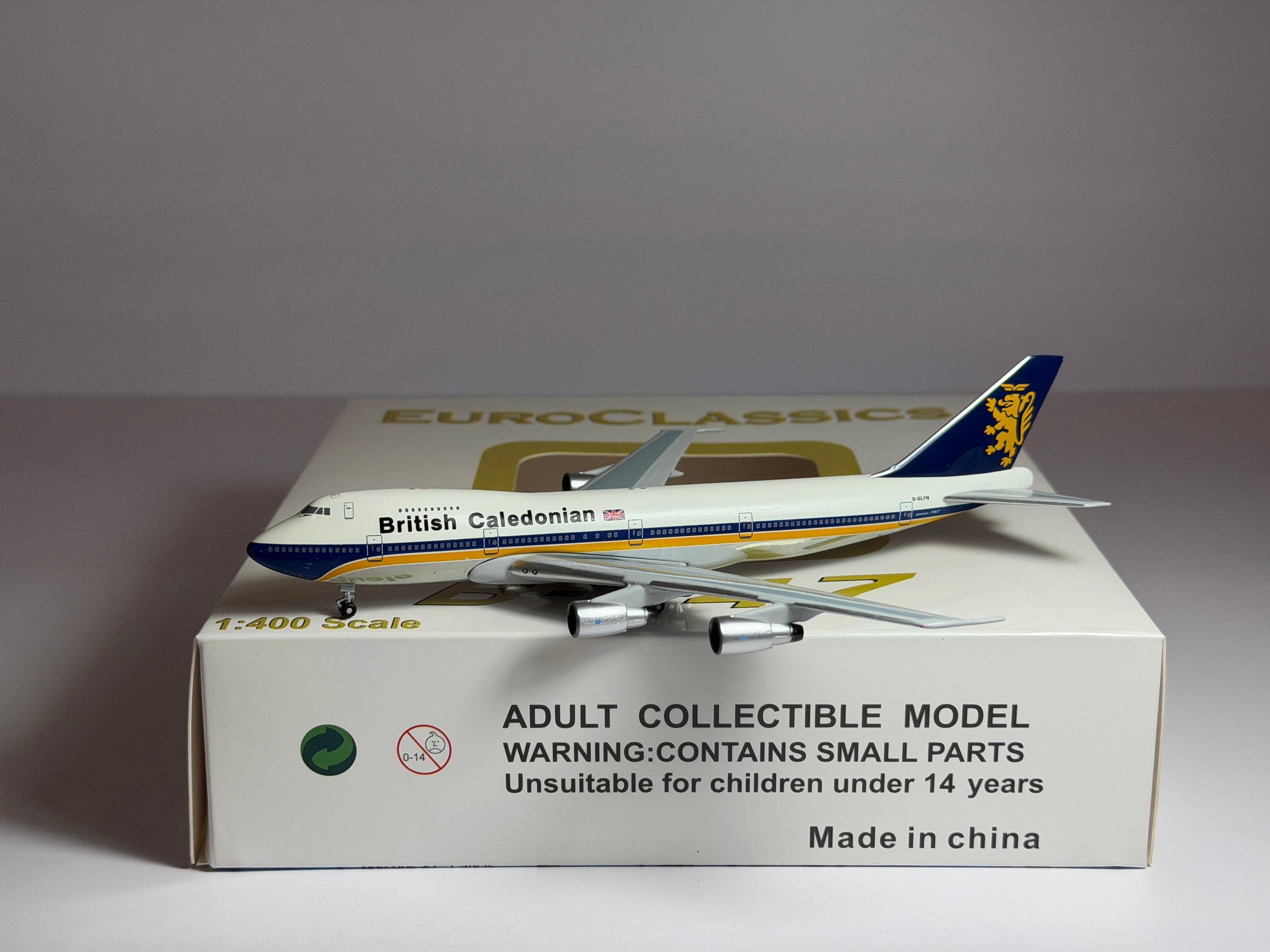 British Caledonian Boeing 747-200 1:400 Aeroclassics G-GLYN (AC419893)
